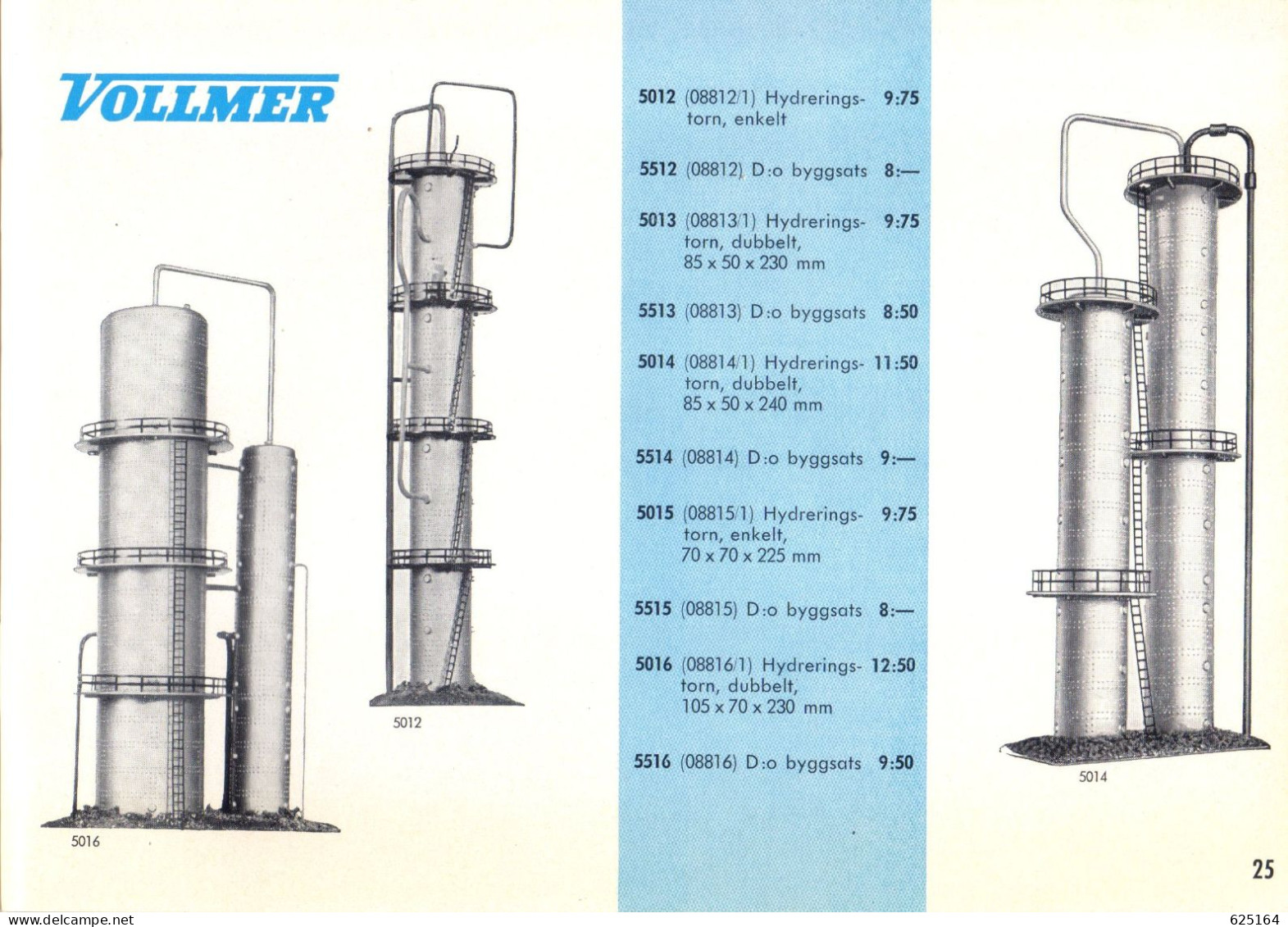 Catalogue VOLLMER 1961/62 08898/61  Modelljärnväg Swedisch Ausgabe -  En Suédois - Sin Clasificación