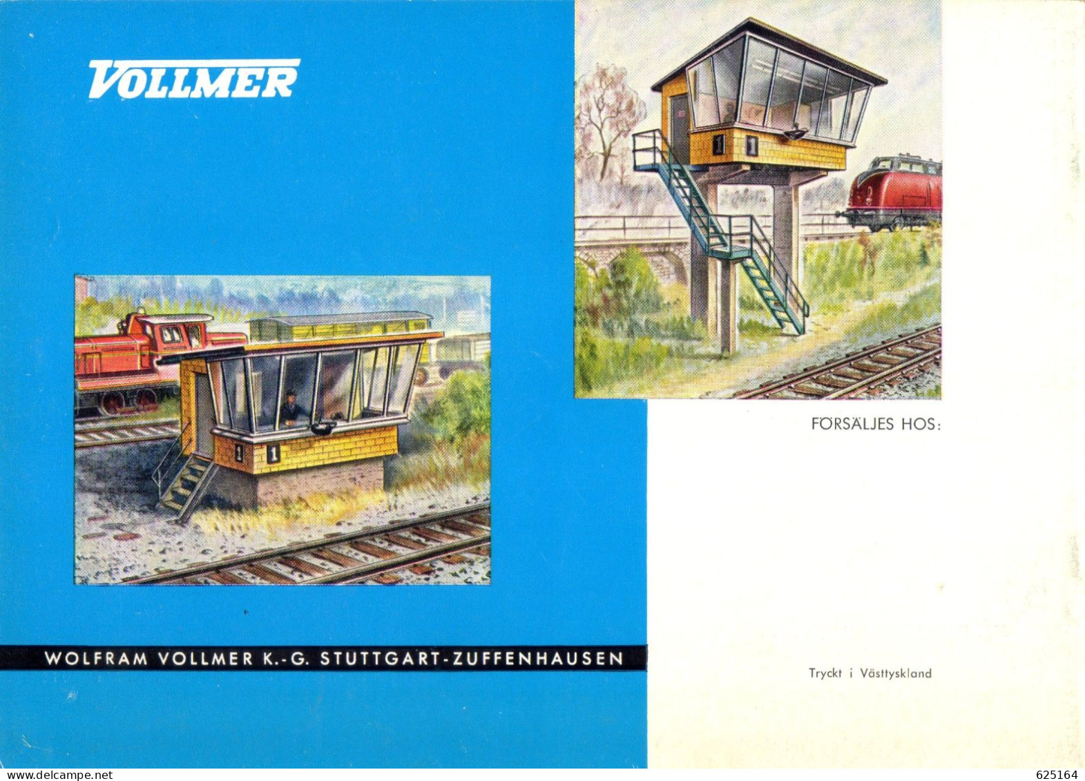 Catalogue VOLLMER 1961/62 08898/61  Modelljärnväg Swedisch Ausgabe -  En Suédois - Ohne Zuordnung