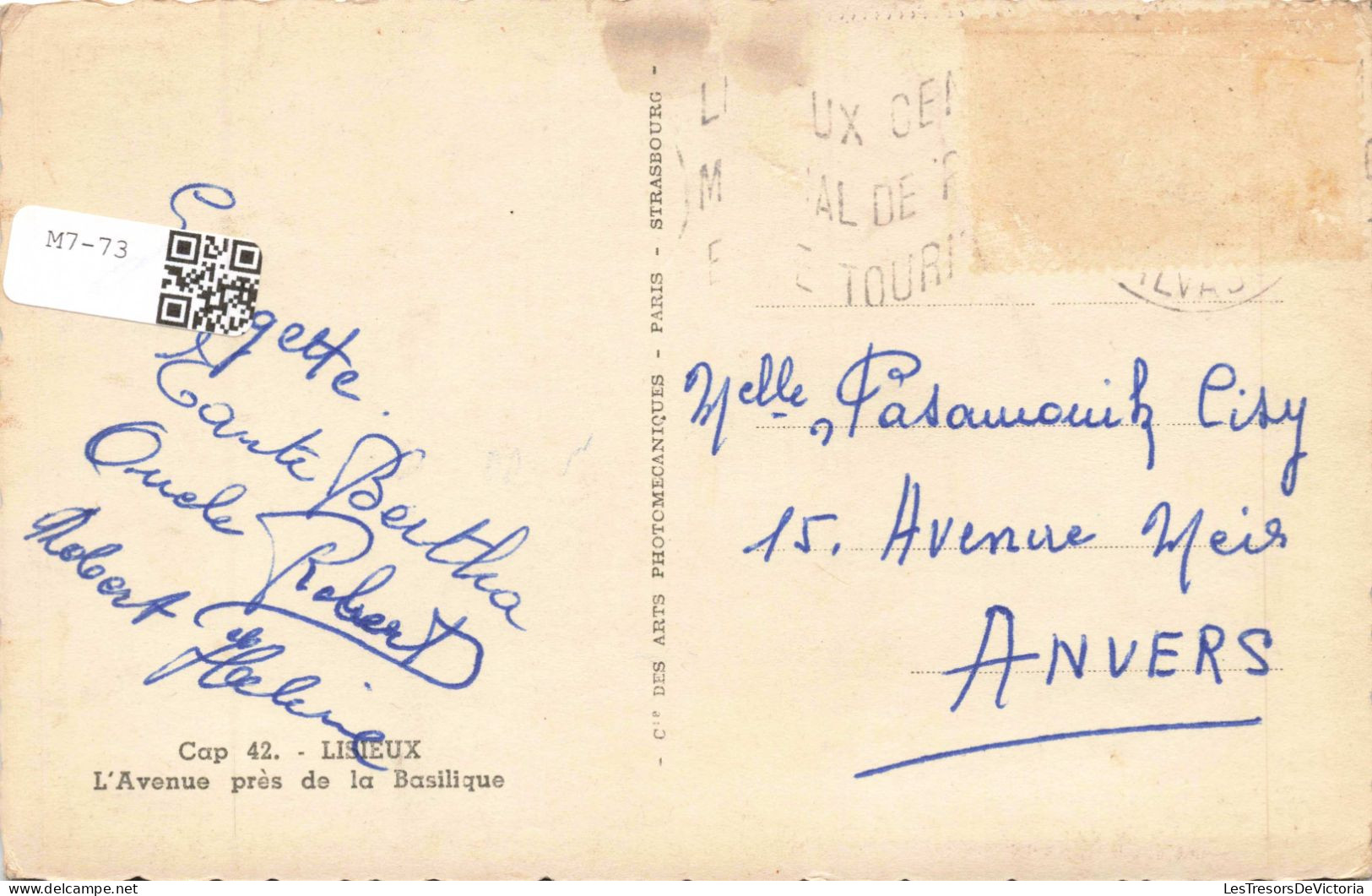FRANCE - Lisieux - L'Avenue Près De La Basilique - Carte Postale Ancienne - Lisieux