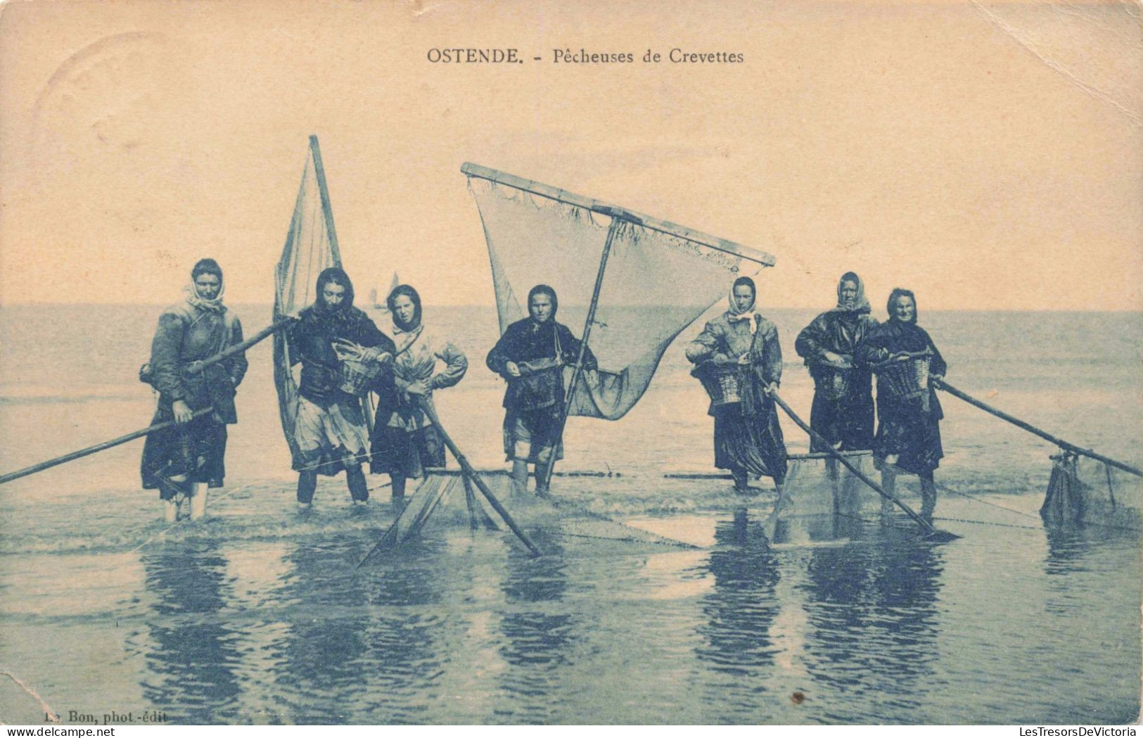 BELGIQUE - Ostende - Pêcheuses De Crevettes -  Carte Postale Ancienne - Oostende