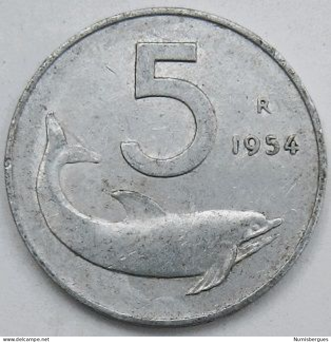 Pièce De Monnaie 5 Lires 1954 - 5 Lire