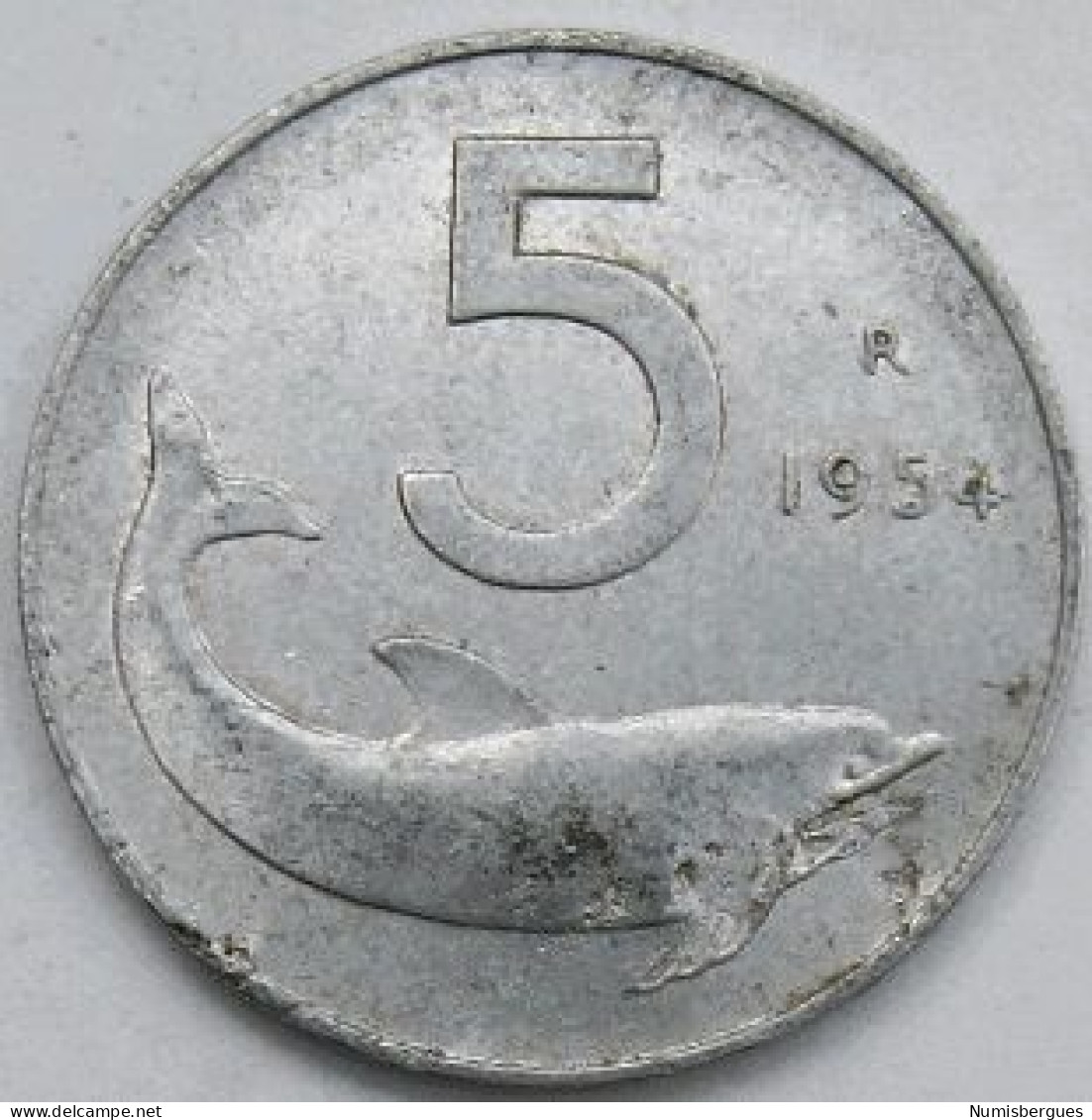 Pièce De Monnaie 5 Lires 1954 - 5 Lire