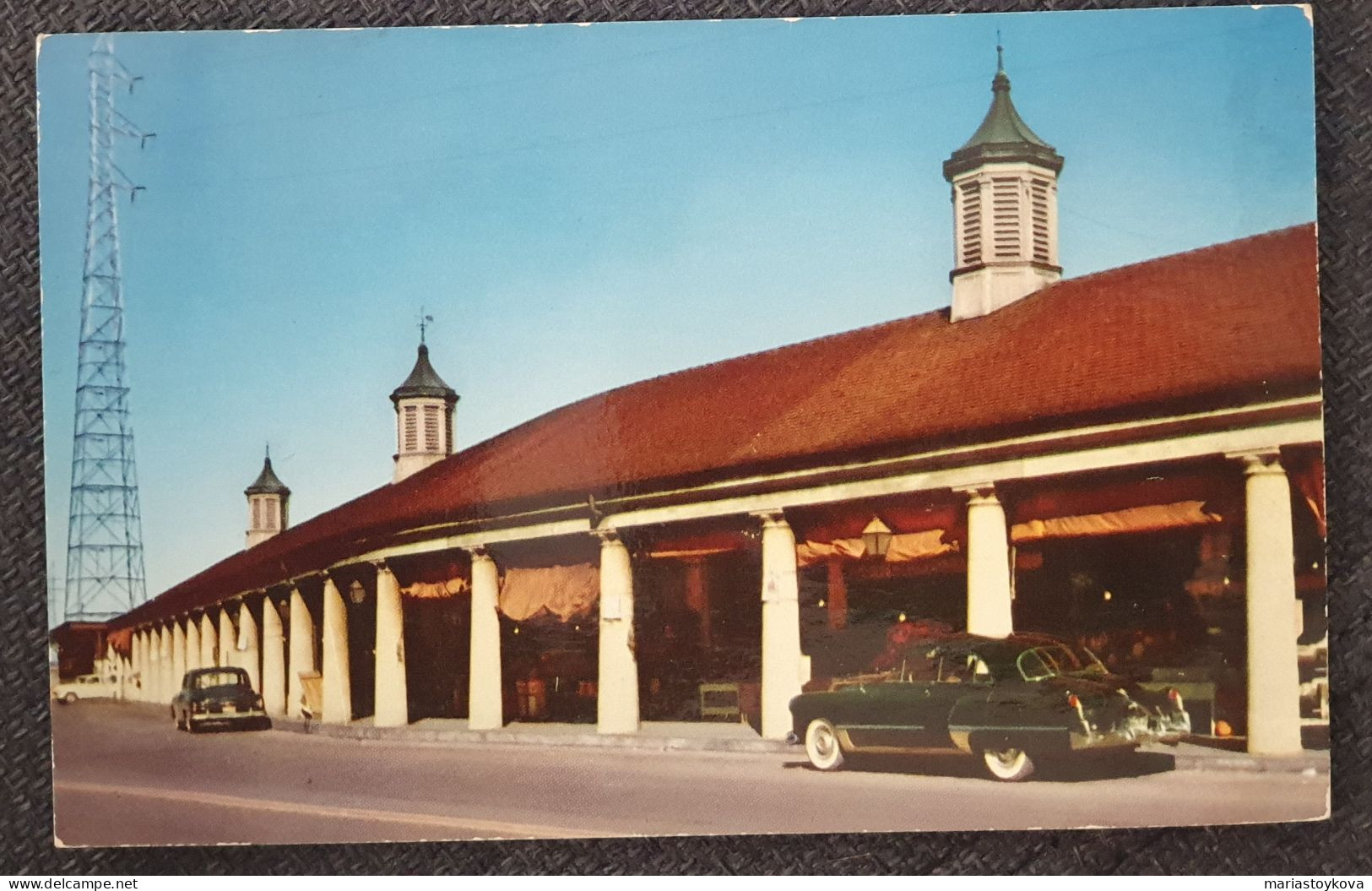 1962. 4 Postkarten. USA. California, Courtyard, The French Market, New Orleans - Altri & Non Classificati