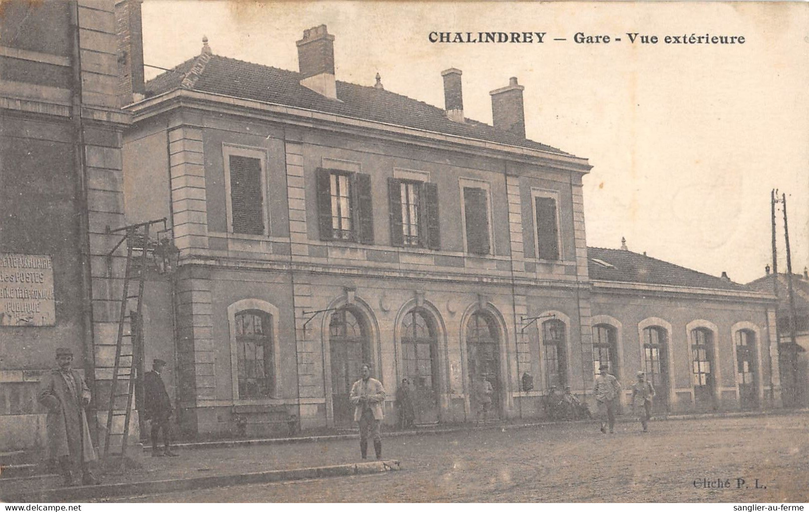 CPA 52 CHALINDREY / GARE / VUE EXTERIEURE - Sonstige & Ohne Zuordnung