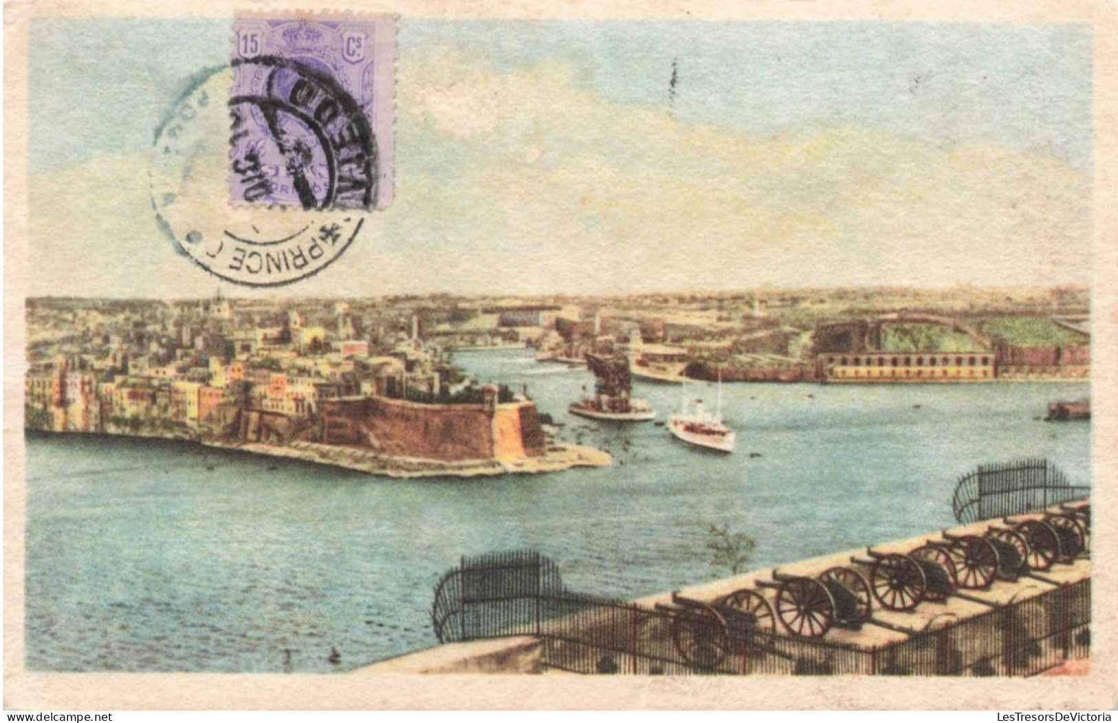 ARTS - Peintures Et Tableaux - Malta - Saluting Battery - Valleta -  Carte Postale Ancienne - Commercy