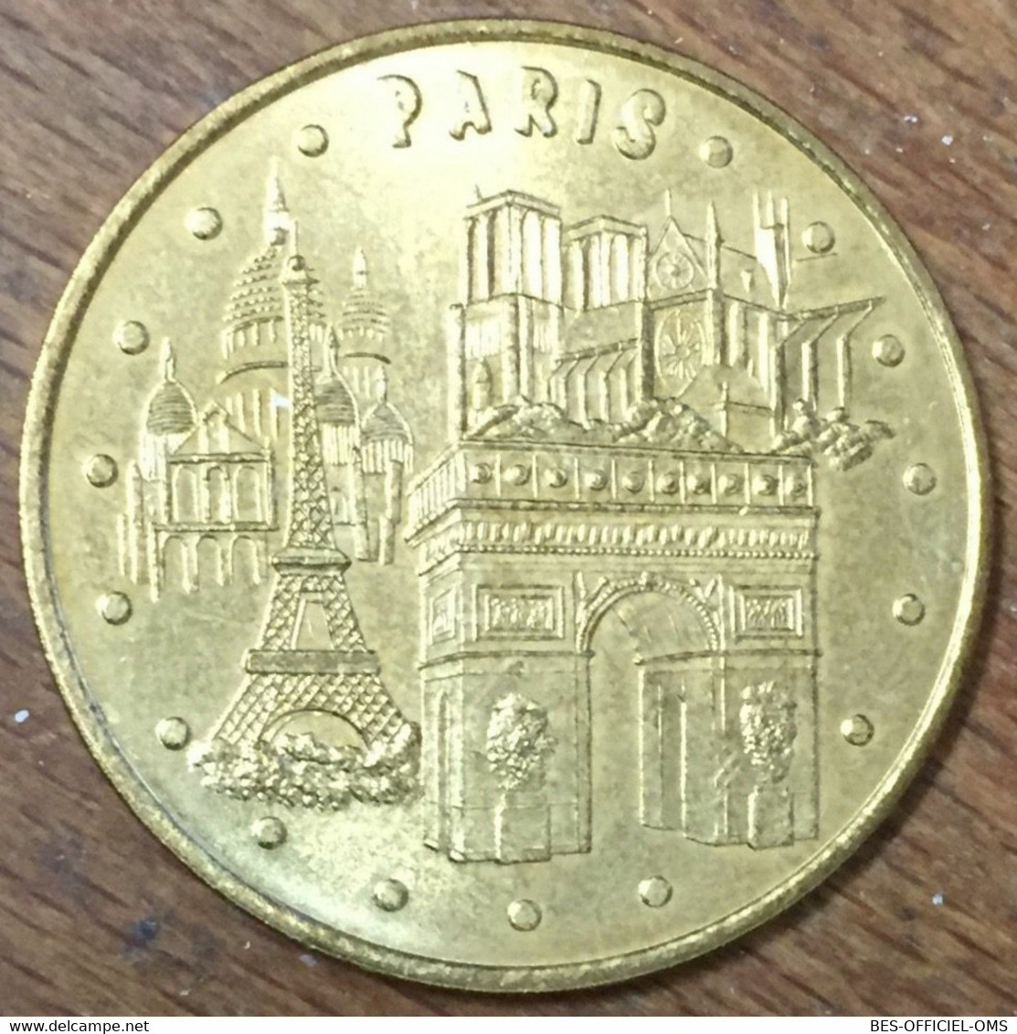 75001 PARIS 4 MONUMENTS MDP 2005 H MÉDAILLE TOURISTIQUE MONNAIE DE PARIS JETON TOURISTIQUE MEDALS COINS TOKENS - 2005