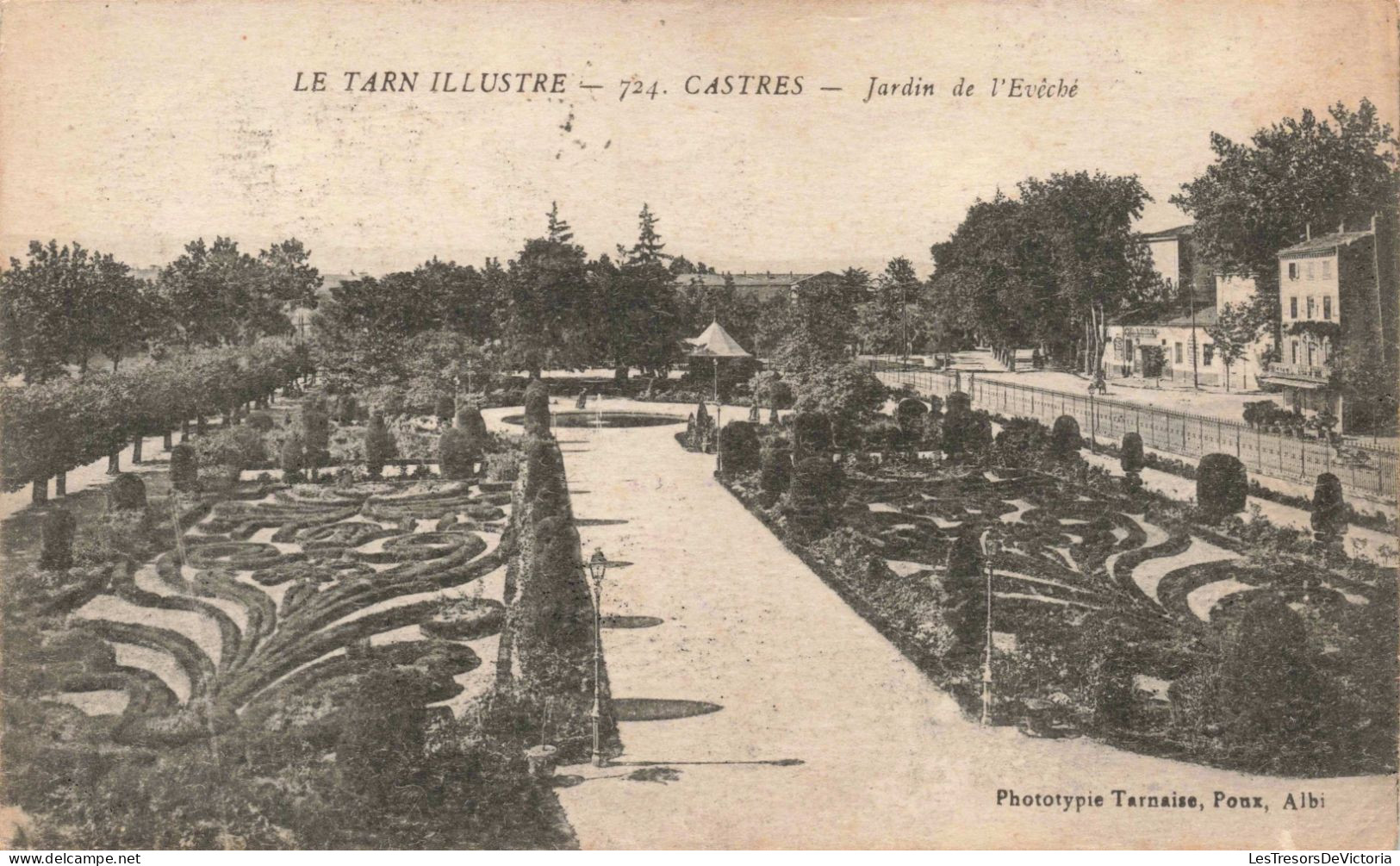 FRANCE - Le Tarn Illustré - Castres - Jardin De L'Evêché - Carte Postale Ancienne - Castres