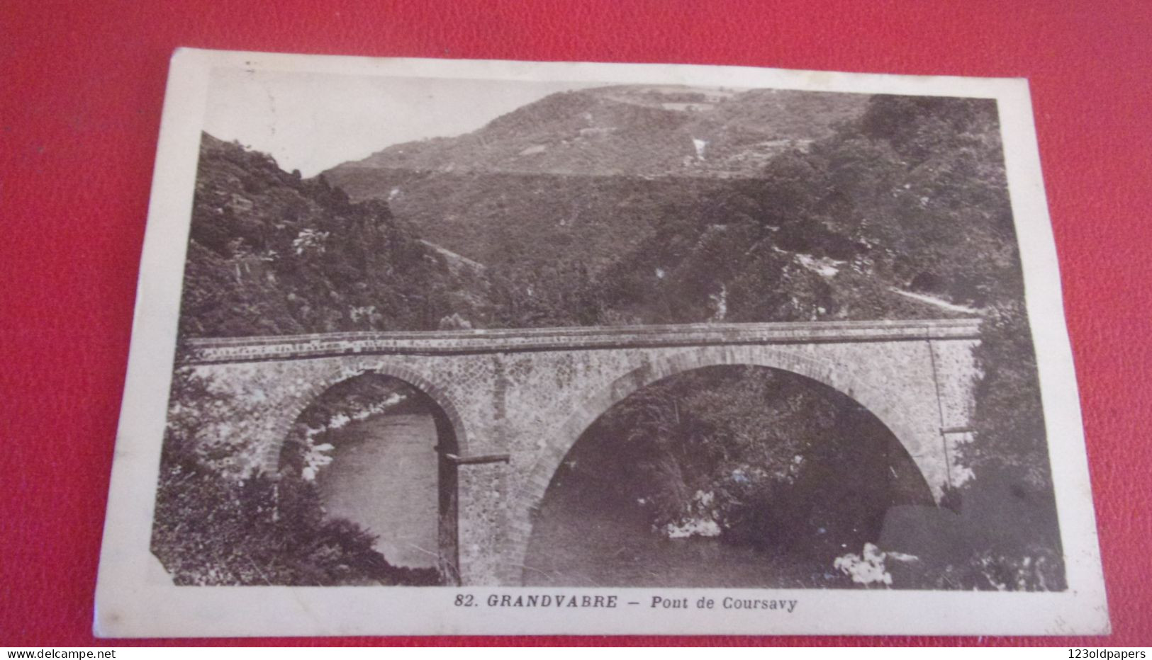 12 GRANDVABRE PONT DE COURSAVY VOYAGEE - Sonstige & Ohne Zuordnung