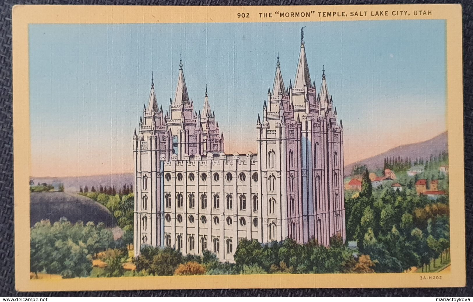 1940. USA. Salt Lake City. The "Mormon" Temple. - Salt Lake City