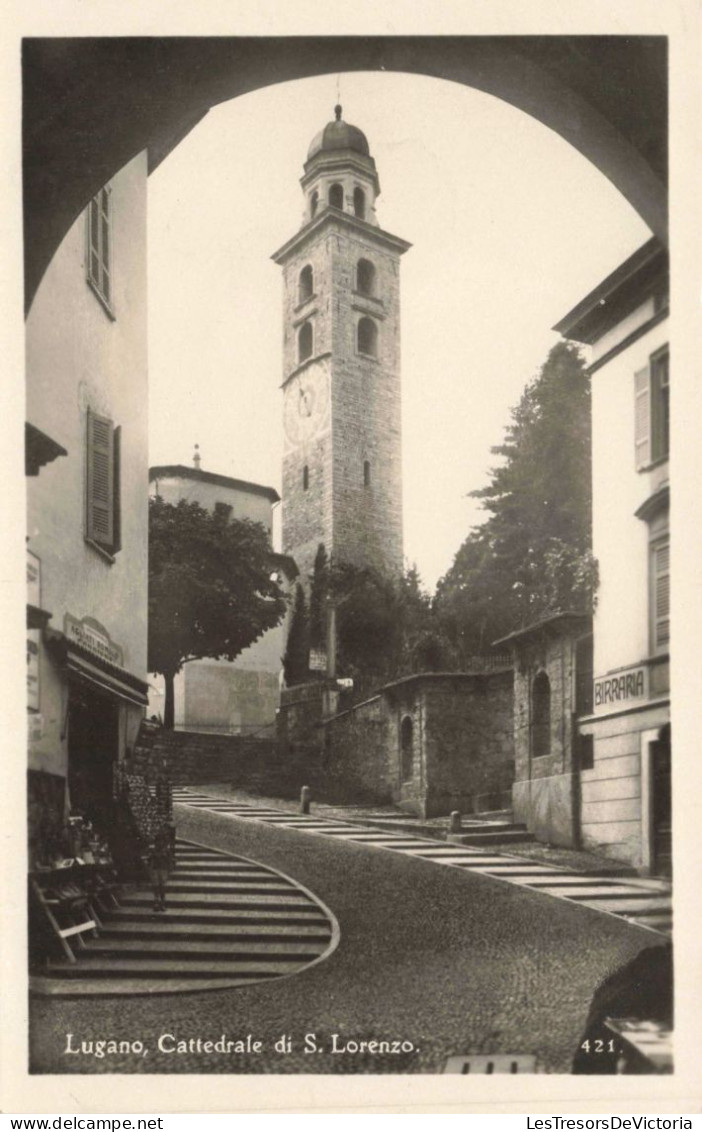 SUISSE - Lugano - Cattedrale Di S Lorenzo - Carte Postale Ancienne - Lugano