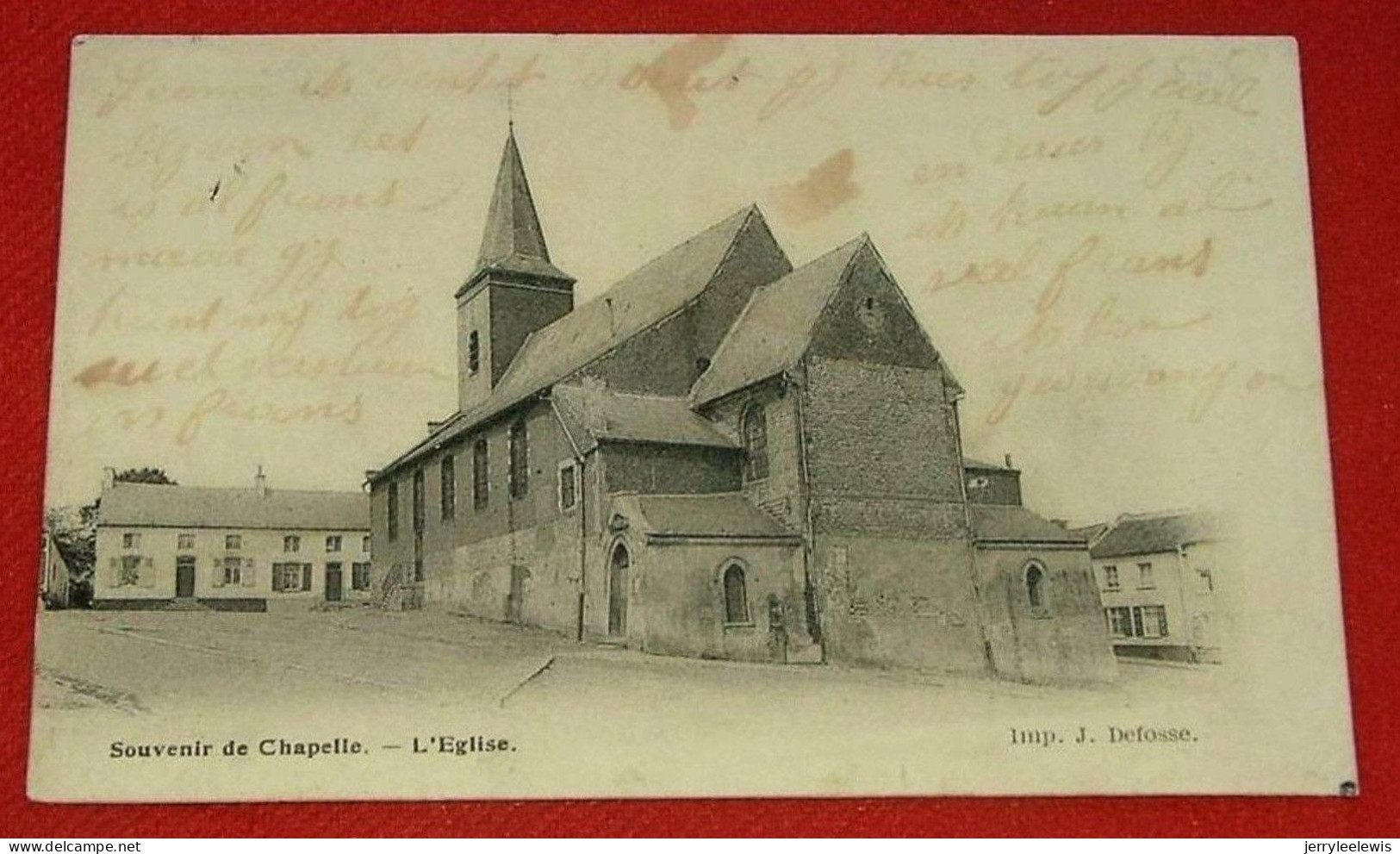 CHAPELLE LEZ HERLAIMONT  -  L'Eglise   -  1902 - Chapelle-lez-Herlaimont