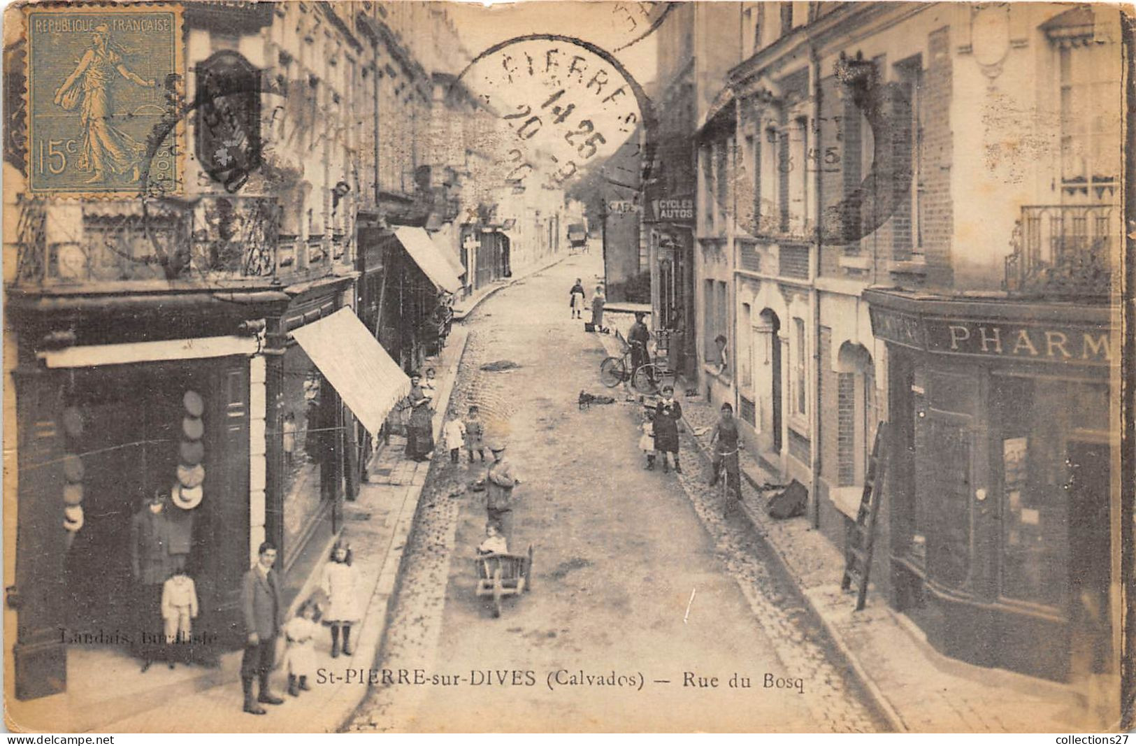 14-SAINT-PIERRE-SUR-DIVES-  RUE DU BOSQ - Autres & Non Classés