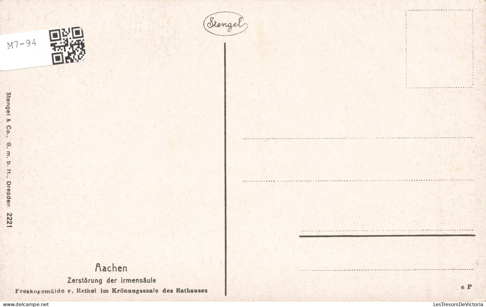 RELIGION - Aachen - Zerstörung Der Irmensäule - Carte Postale Ancienne - Eglises Et Couvents