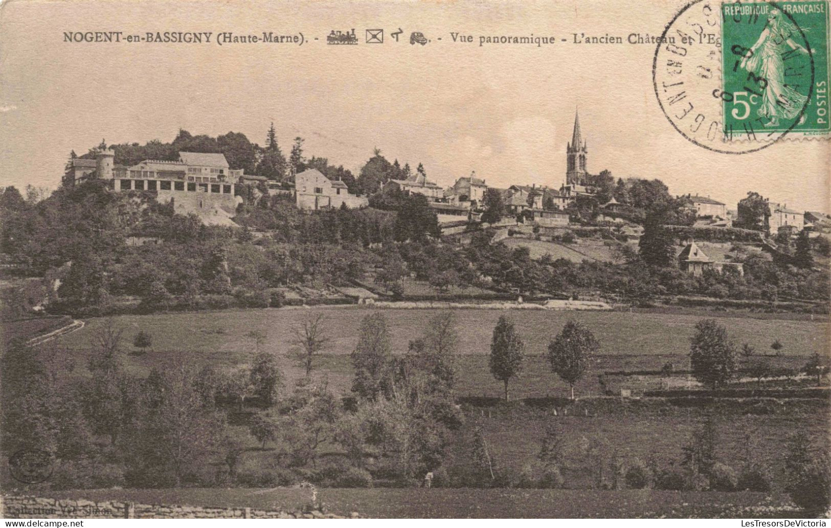 FRANCE - Haute Marne - Nogent En Bassiny - Vue Panoramique - L'ancien Château Et L'Eglise - Carte Postale Ancienne - Nogent-en-Bassigny