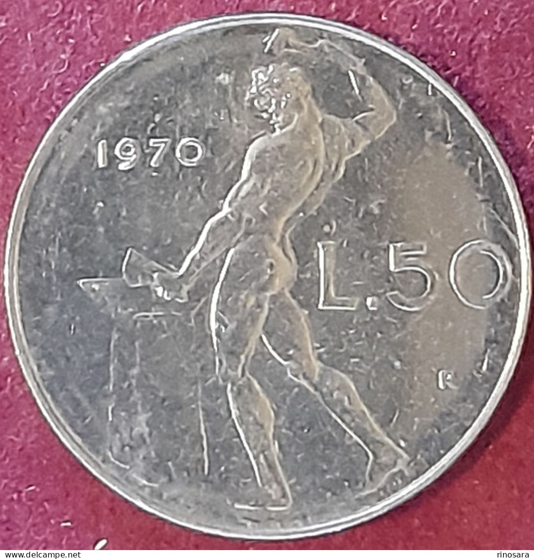 Errore Di Conio 50 Lire 1970 Repubblica Italiana - 50 Lire