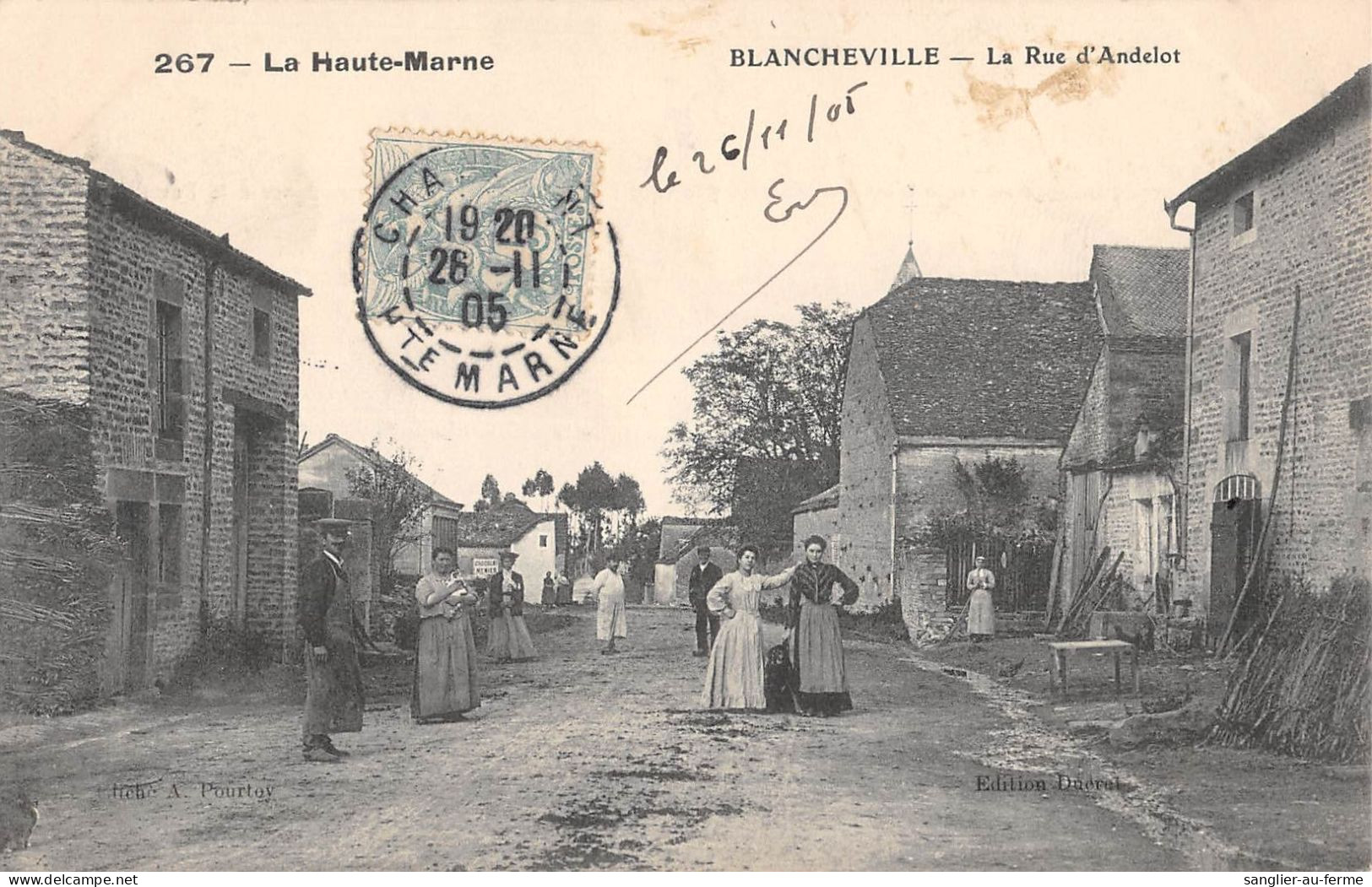 CPA 52 BLANCHEVILLE / RUE D'ANDELOT - Autres & Non Classés