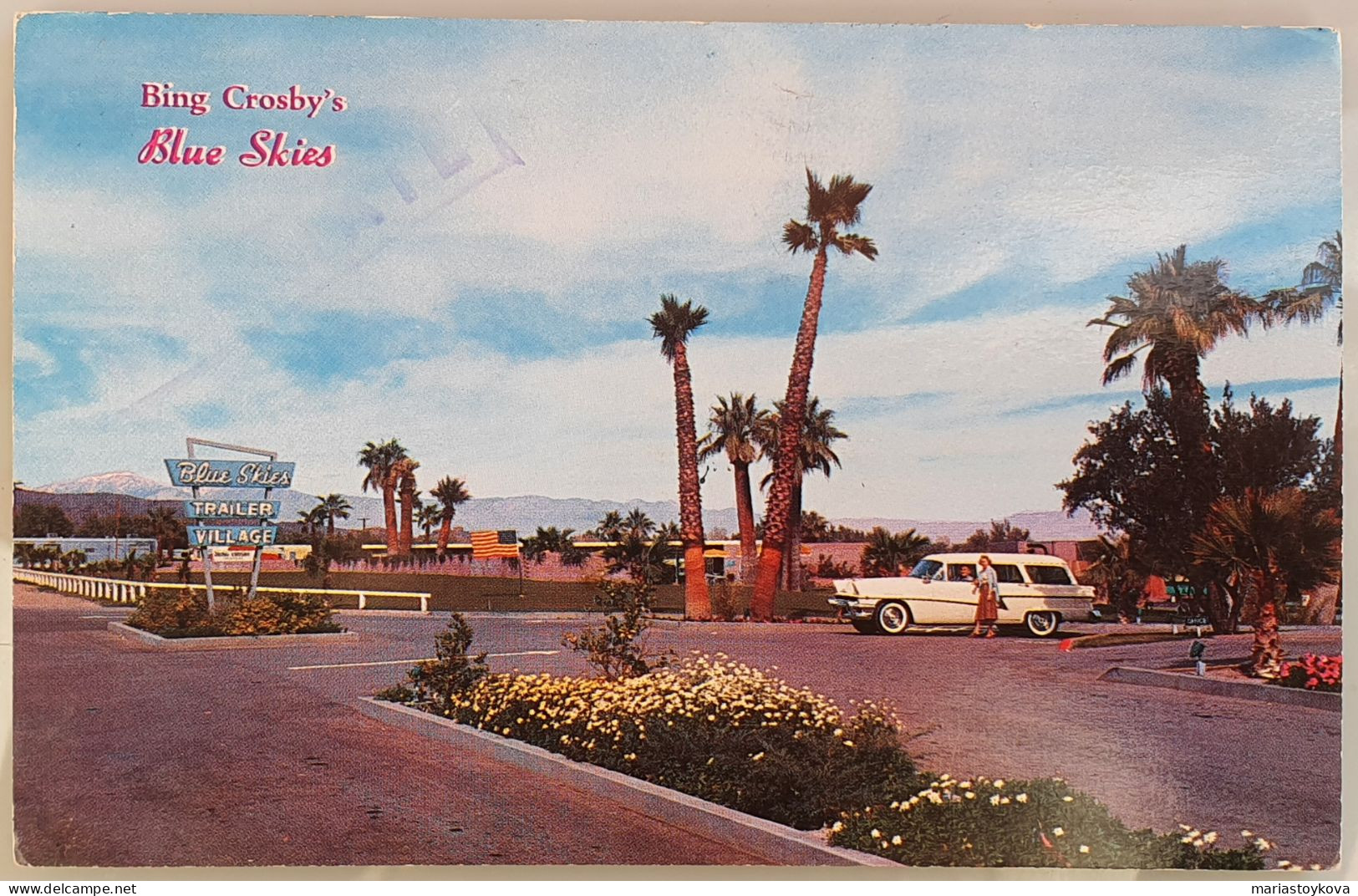 1957. USA. Palm Springs. BIG CROSBY'S BLUE SKIES. - Palm Springs