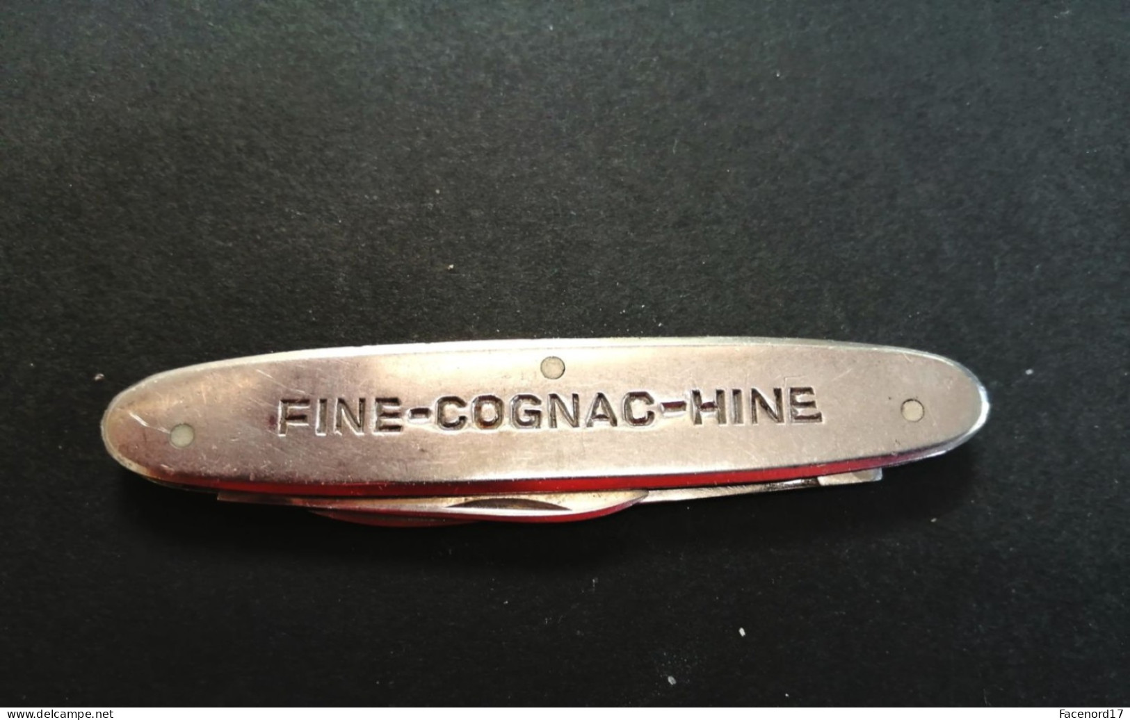 Canif 2 Lames Inox Fine-Cognac-Hine - Messer