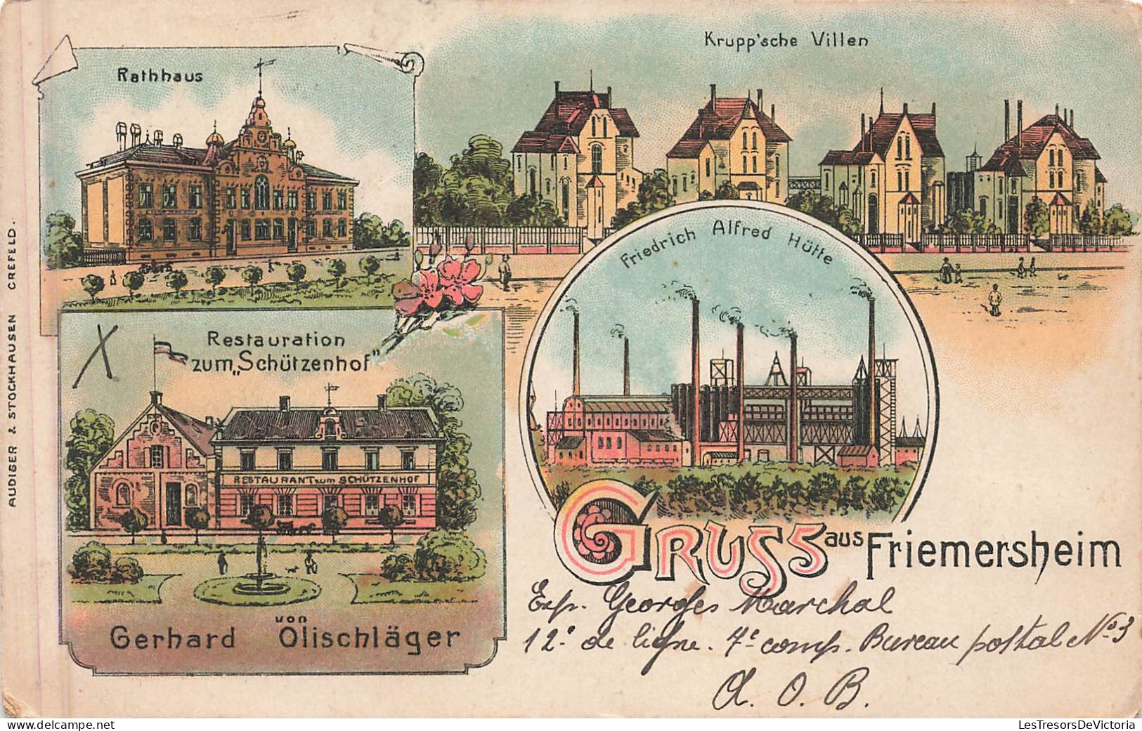 Allemagne - Gruss Aus Friemersheim - Multivue- Carte Postale Ancienne - Duisburg