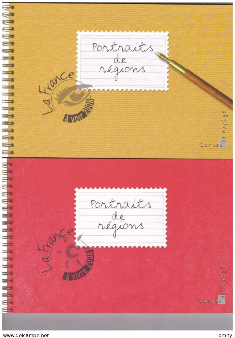 Lot 11 Carnets Différents France Carnet Voyage Portraits Des Régions 2003 2004 2005 2006 2007 2008 Neuf Complet - Commémoratifs