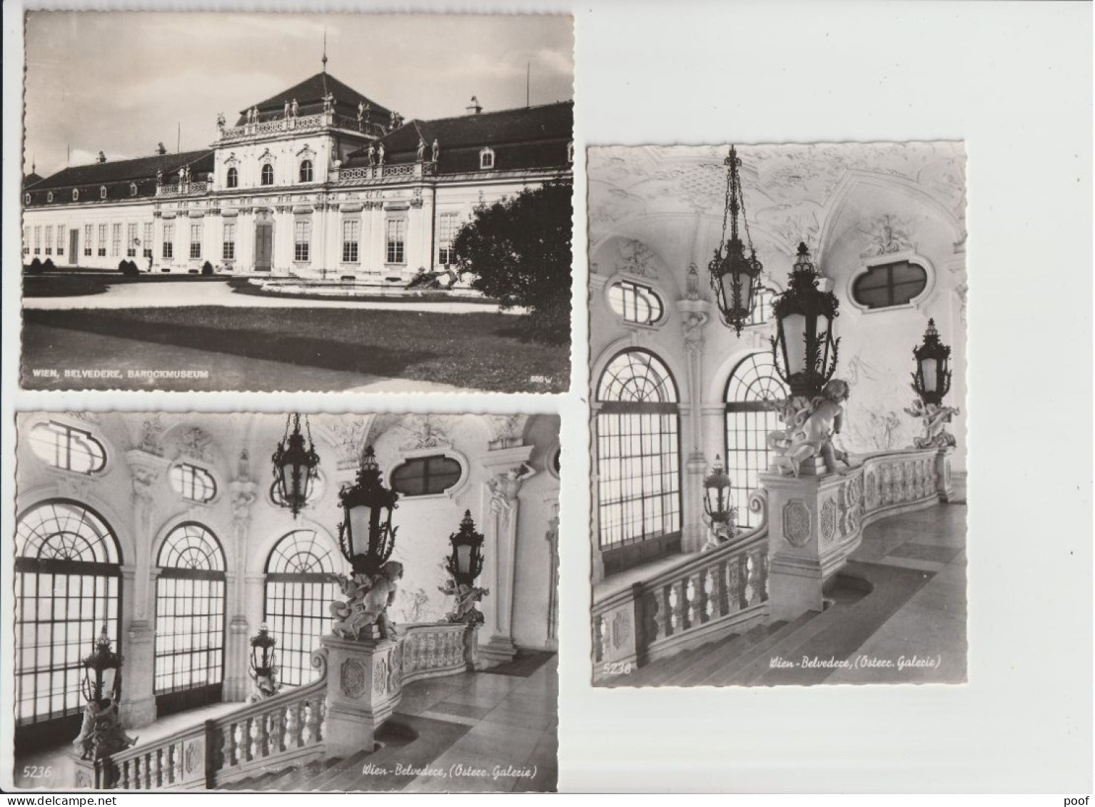 Wien : Belvedere  --- 3 Cards - Belvedère