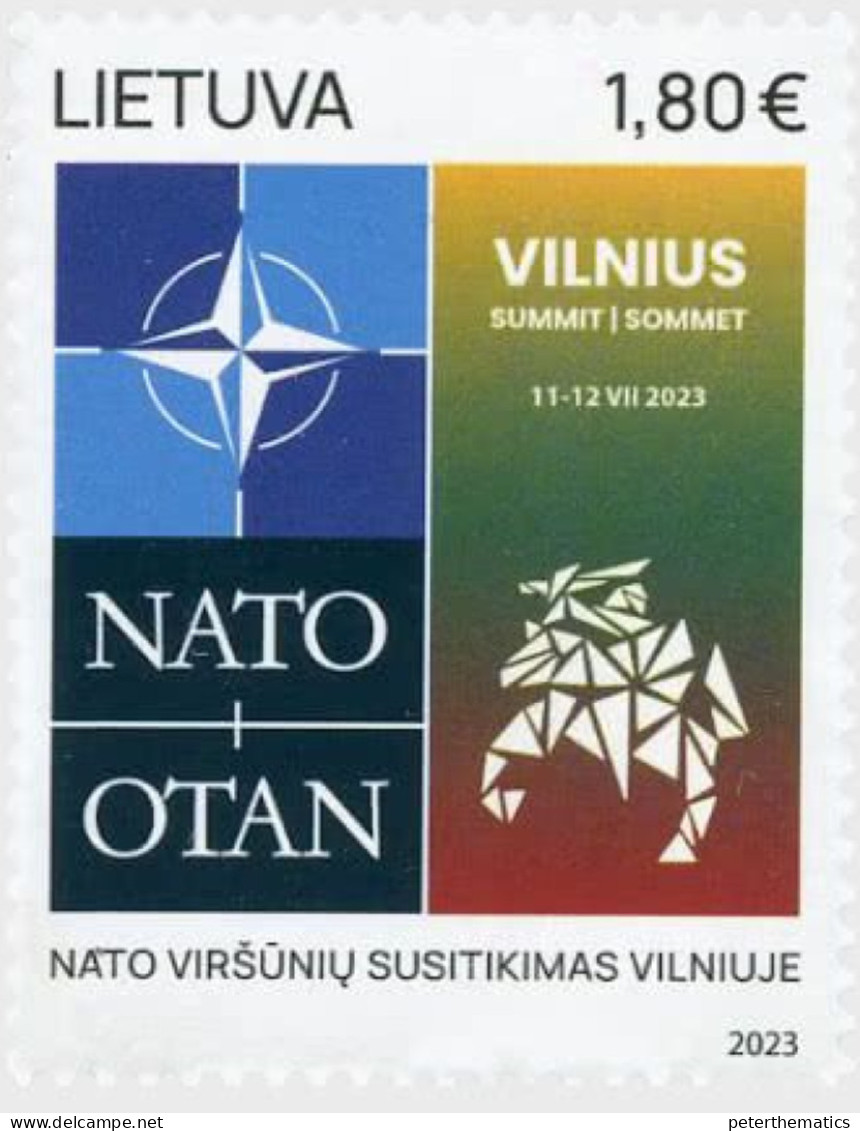 LITHUANIA, 2023, MNH, MILITARY, NATO,  NATO SUMMIT VILNIUS,1v - NATO