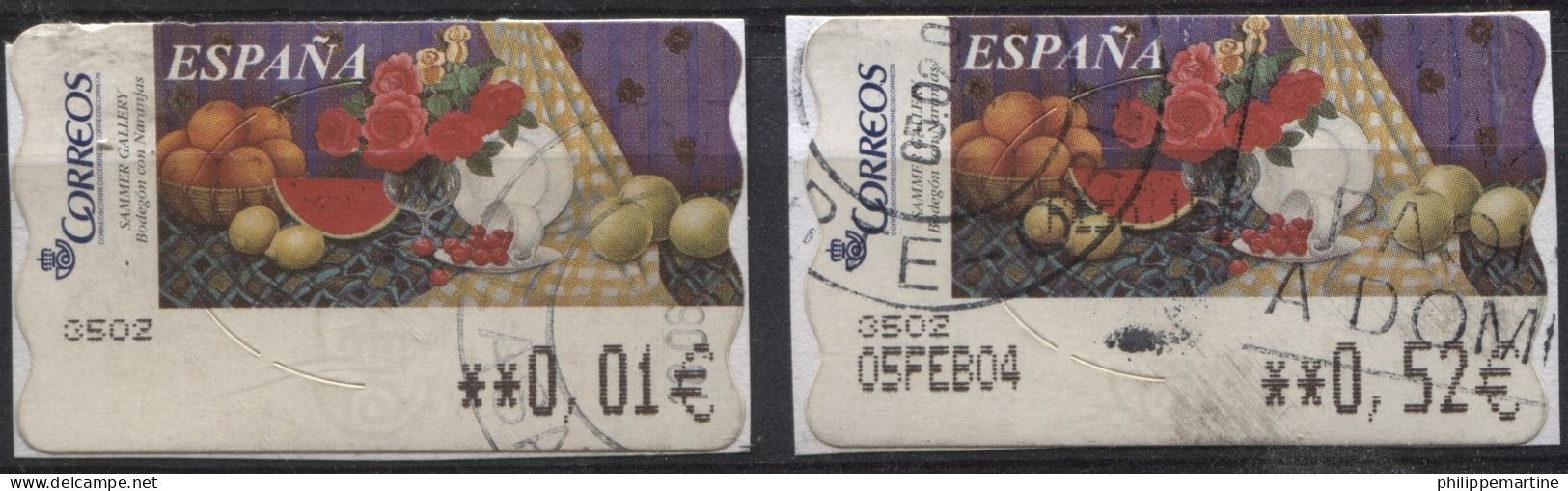 Espagne 2004 - Timbre De Distributeur YT 95 (2/3) (o) Sur Fragment - Dienst