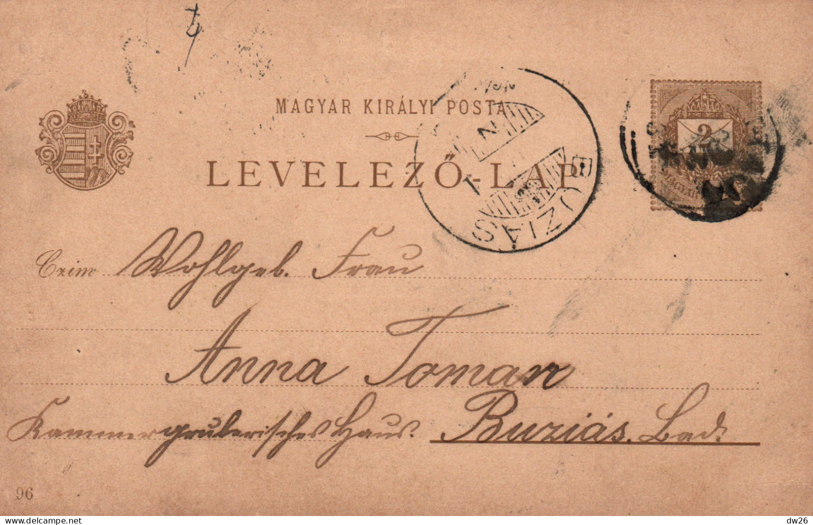Hongrie - Esztergom Viscgrad, Entier Postal - Lithographie Dorret  - Carte Dos Simple De 1900 - Hongrie