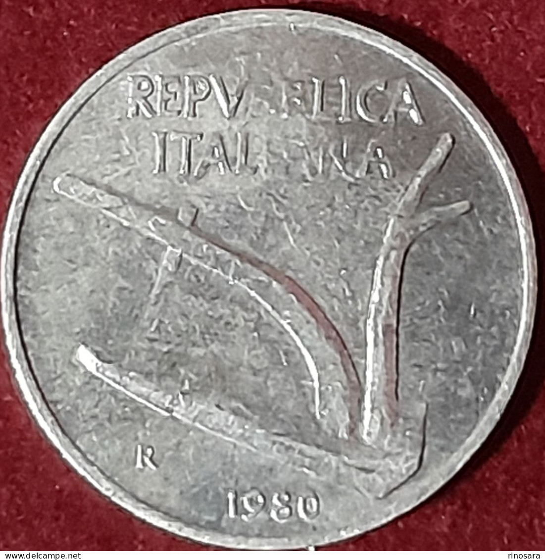 Errore Di Conio 10 Lire 1980 Repubblica Italiana - Variëteiten En Curiosa