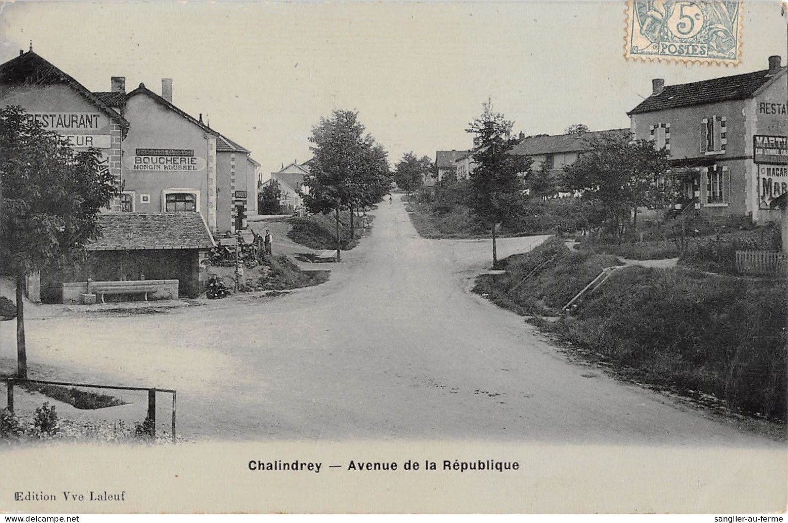 CPA 52 CHALINDREY / AVENUE DE LA REPUBLIQUE / Cpa émail - Chalindrey