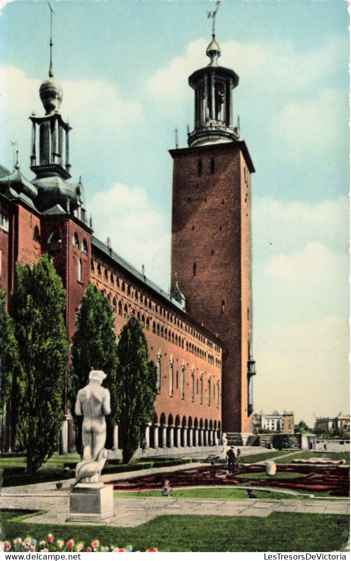 SUEDE - Stockholm - Stadtshuset - Colorisé - Carte Postale Ancienne - Schweden