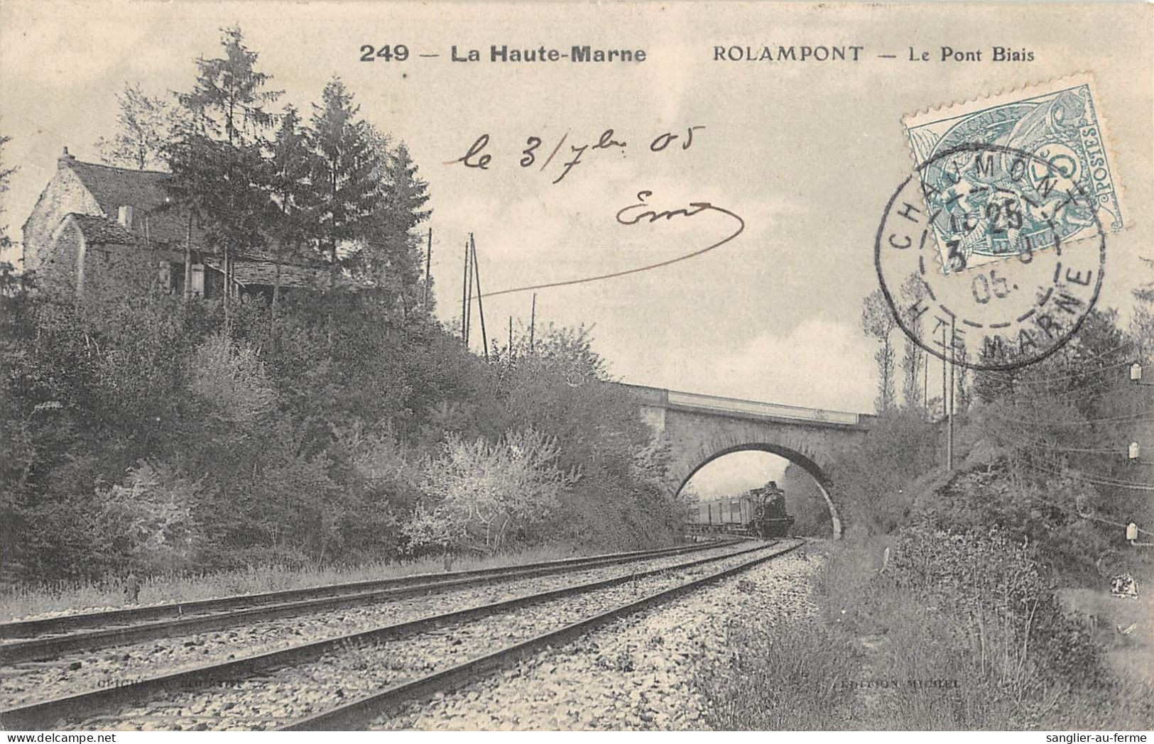 CPA 52 ROLAMPONT / LE PONT BIAIS / TRAIN - Altri & Non Classificati