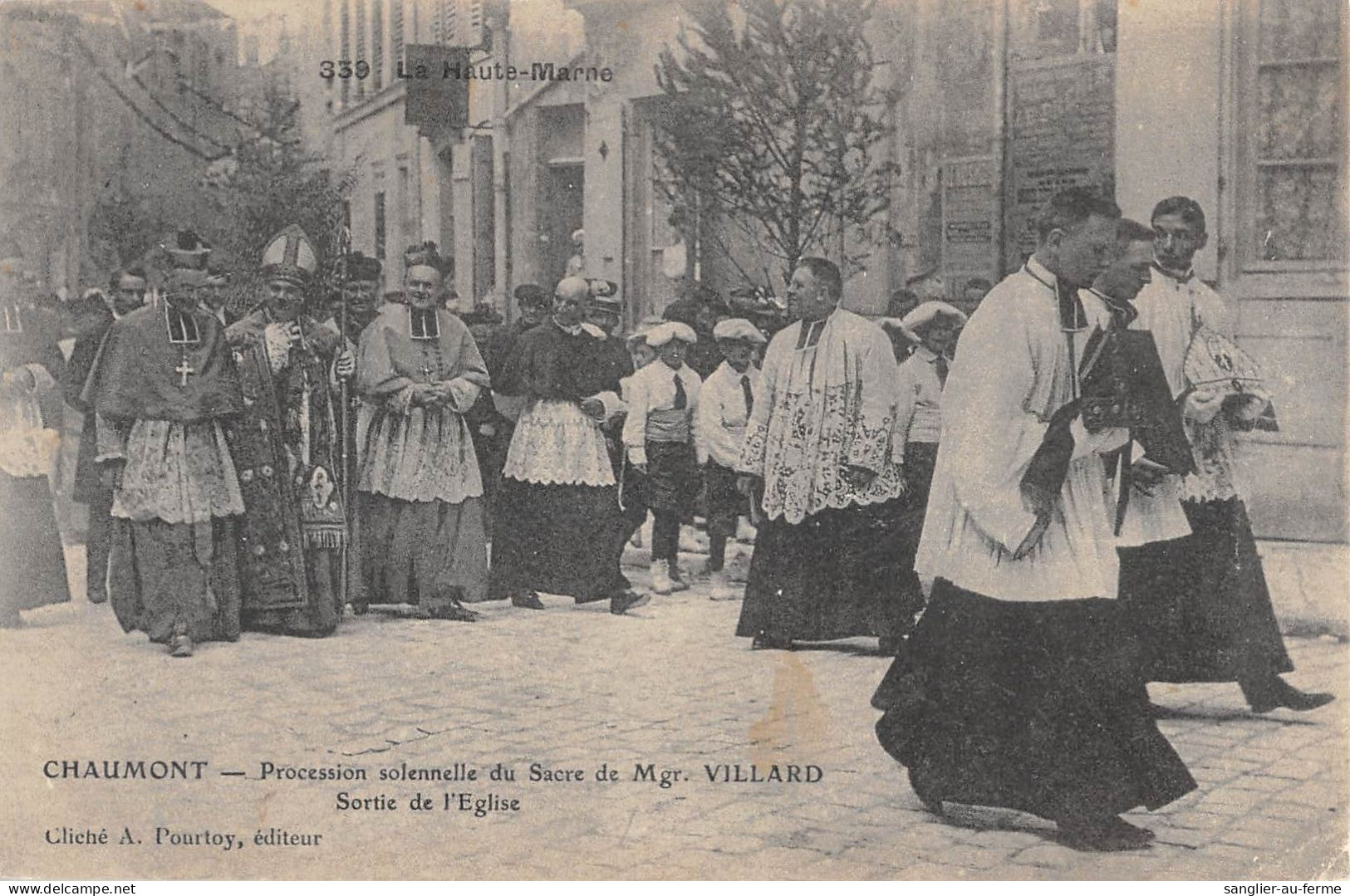 CPA 52 CHAUMONT / PROCESSION SOLENNELLE / MGR VILLARD - Chaumont