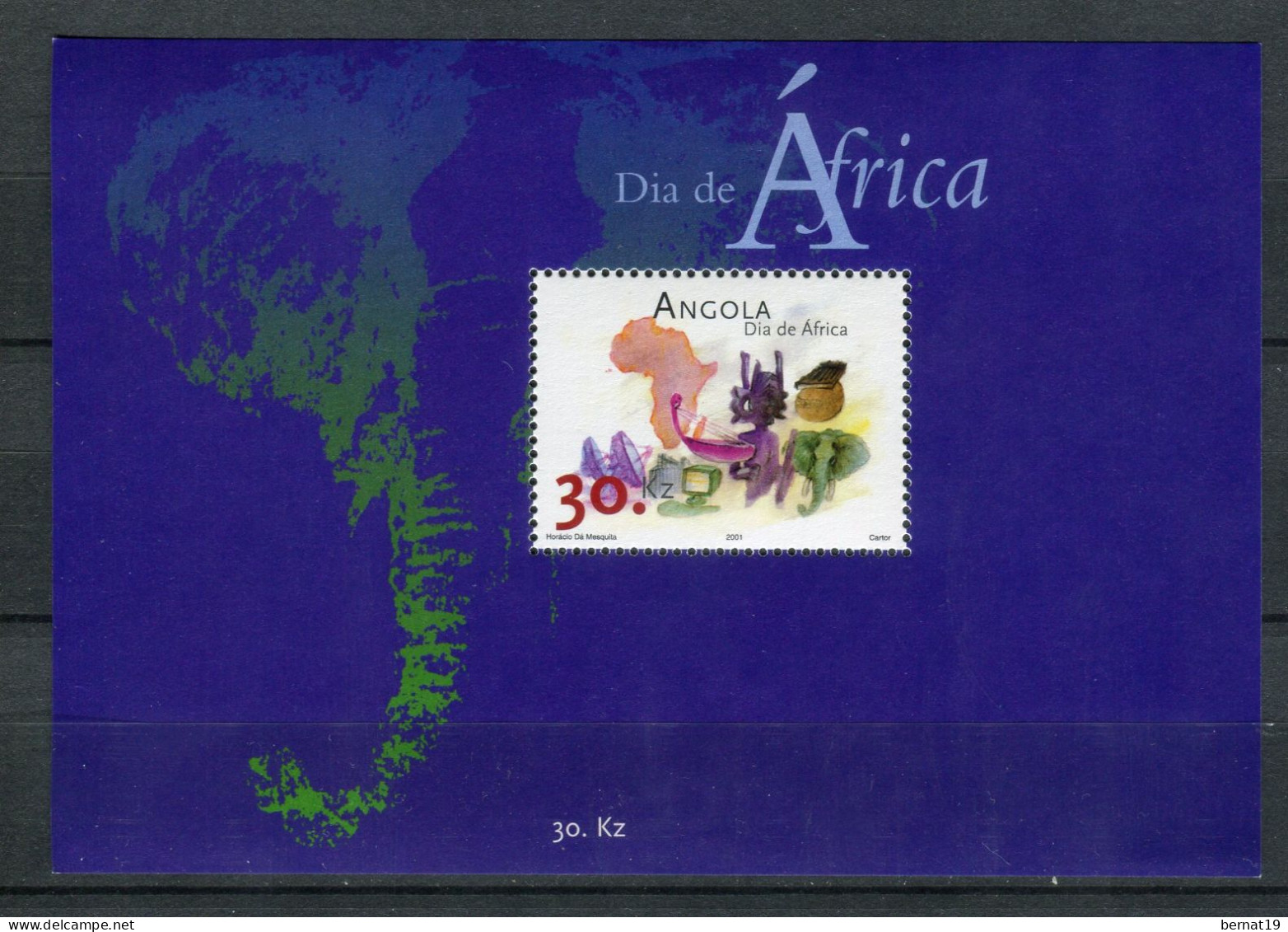 Angola 2001. Yvert Block 93 X 4 ** MNH. - Angola