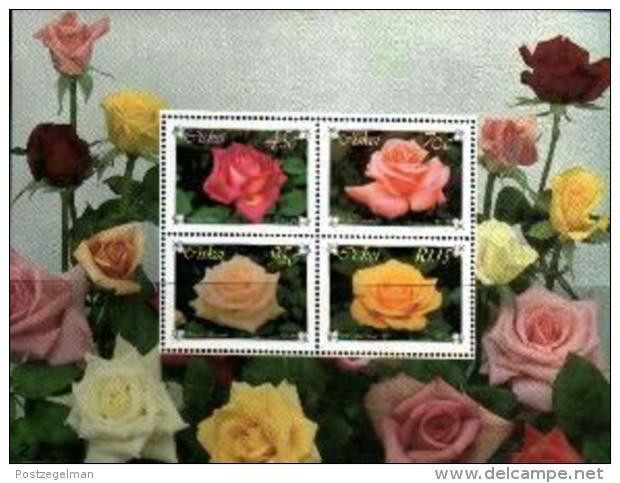CISKEI, 1994, Mint Hinged Stamp(s ), MI 251-254, Roses Block 10 - Ciskei