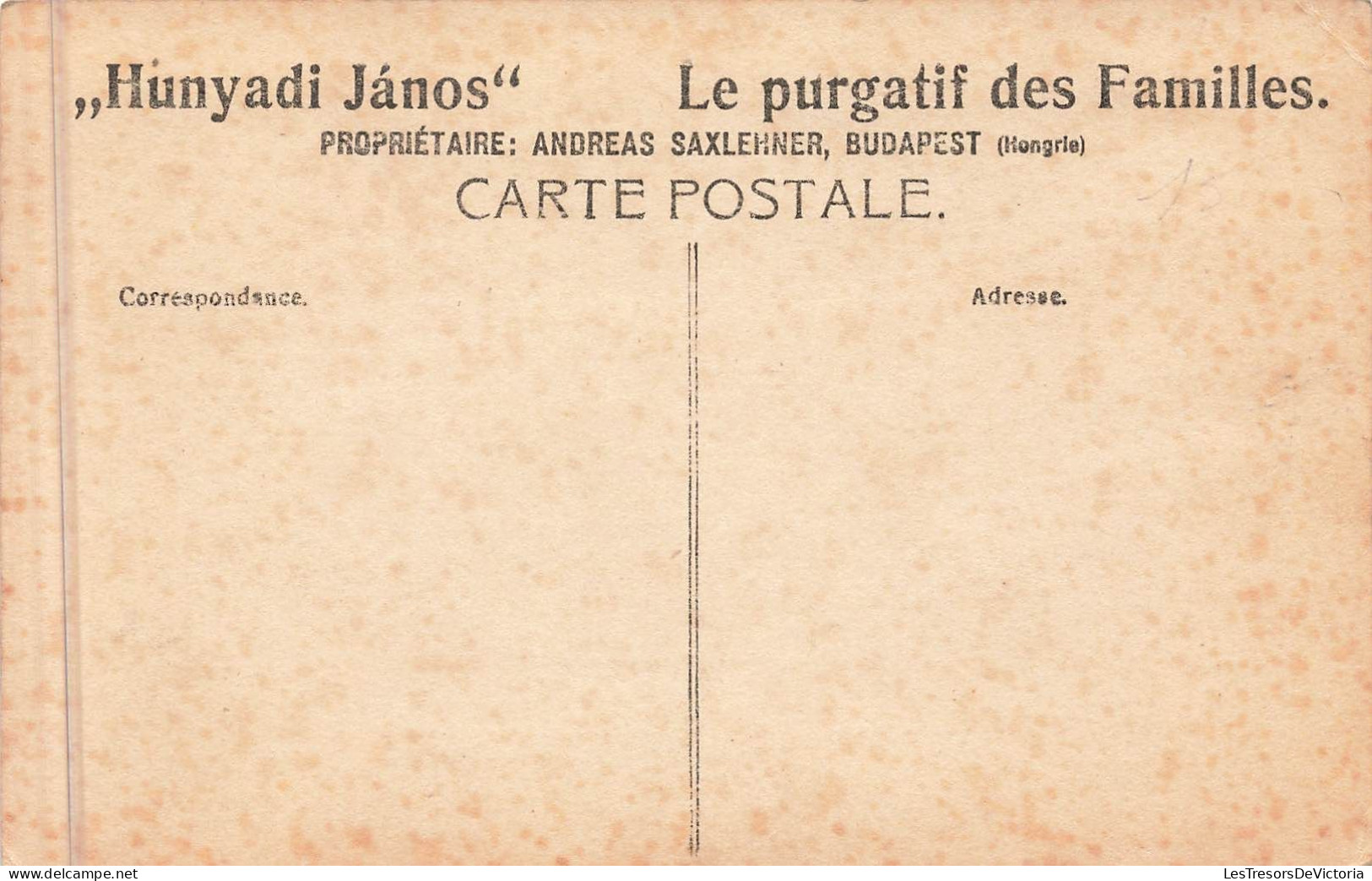 Publicité - Saxlehner - Deux Petites Filles Sur La Bouteille - Carte Postale Ancienne - Werbepostkarten