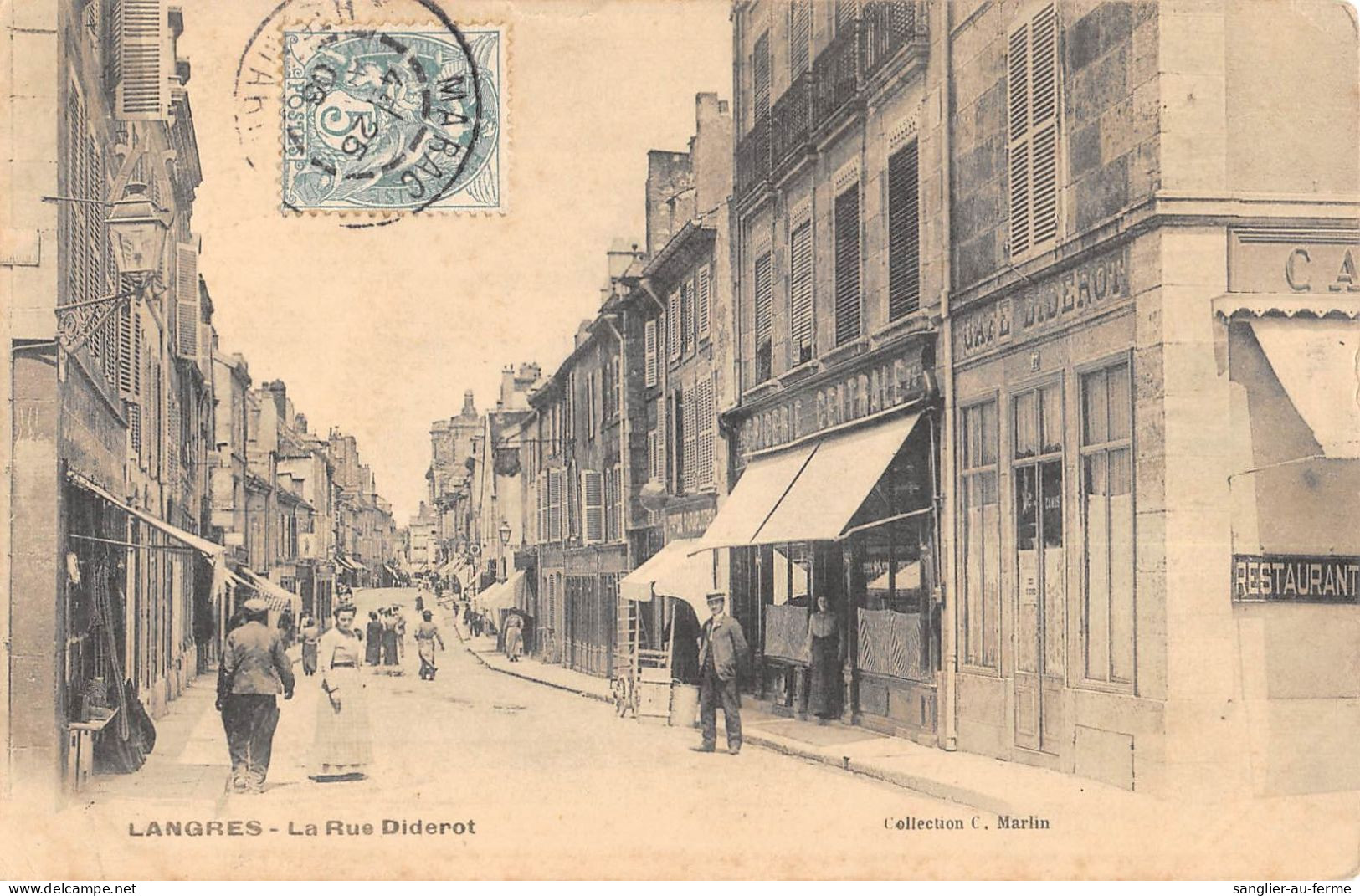 CPA 52 LANGRES / RUE DIDEROT - Langres