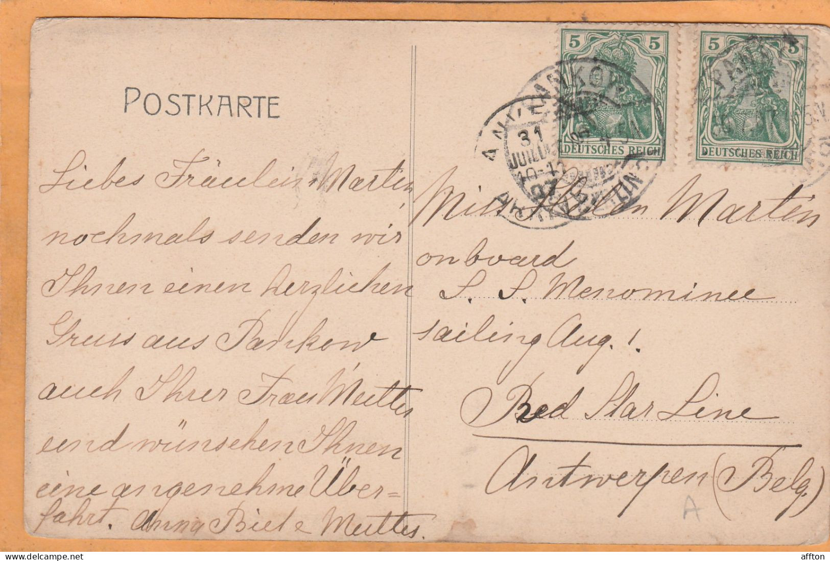 Gruss Aus Pankow Germany 1906 Postcard - Pankow