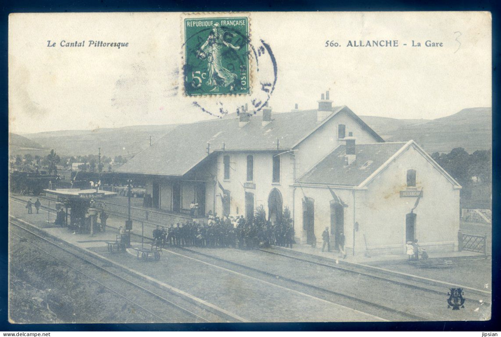 Cpa Du 15 Allanche La Gare JUI23-28 - Allanche