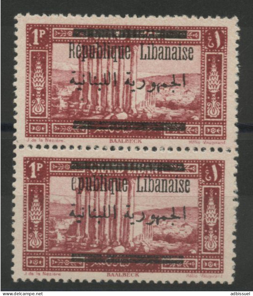 GRAND LIBAN N° 100 Ca VARIETE Sans R à République Tenant à Normal COTE 70 € Neuf ** (MNH) - Ungebraucht