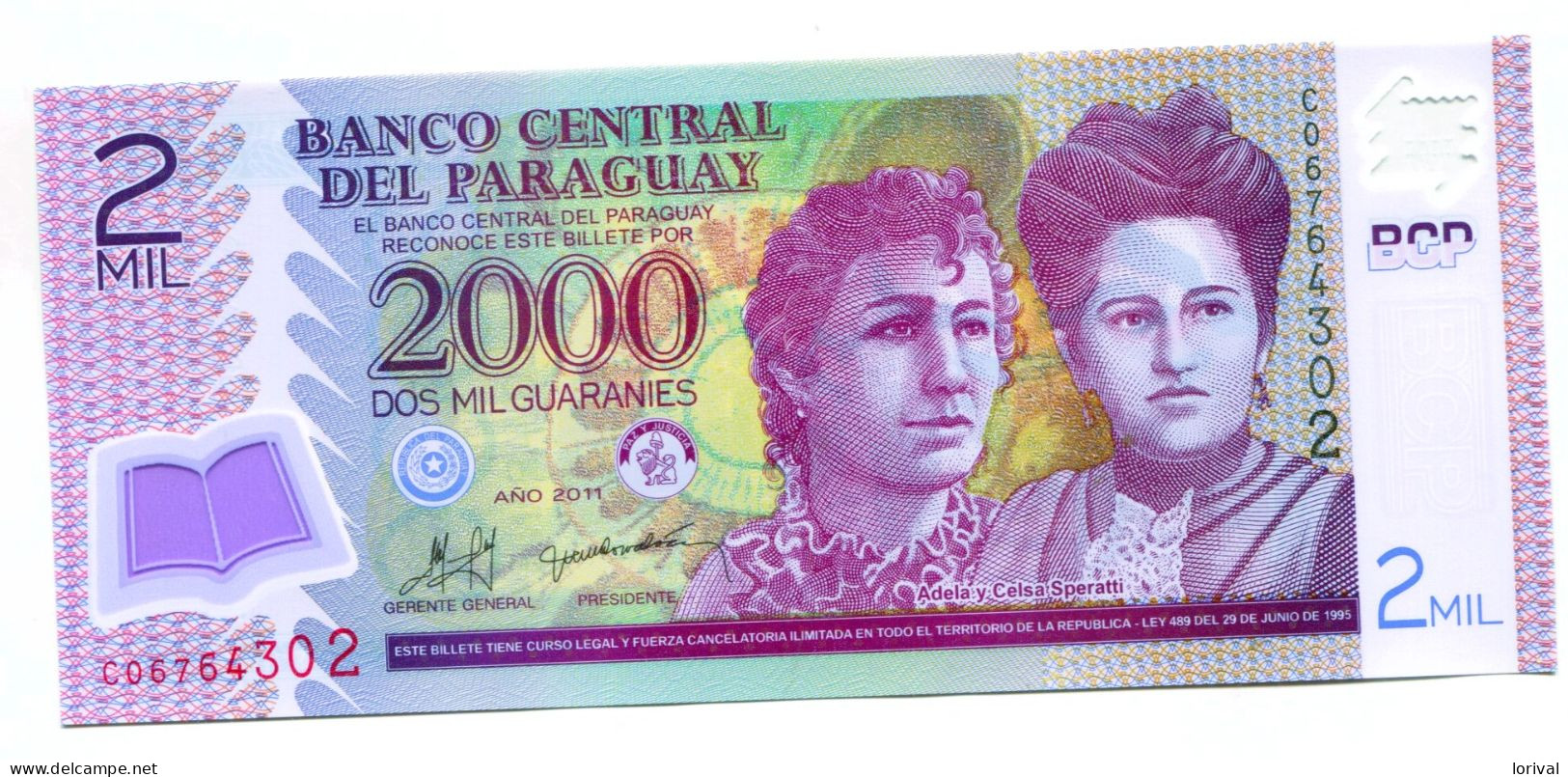 2000 Guaranis 2011 Neuf 3 Euros - Paraguay