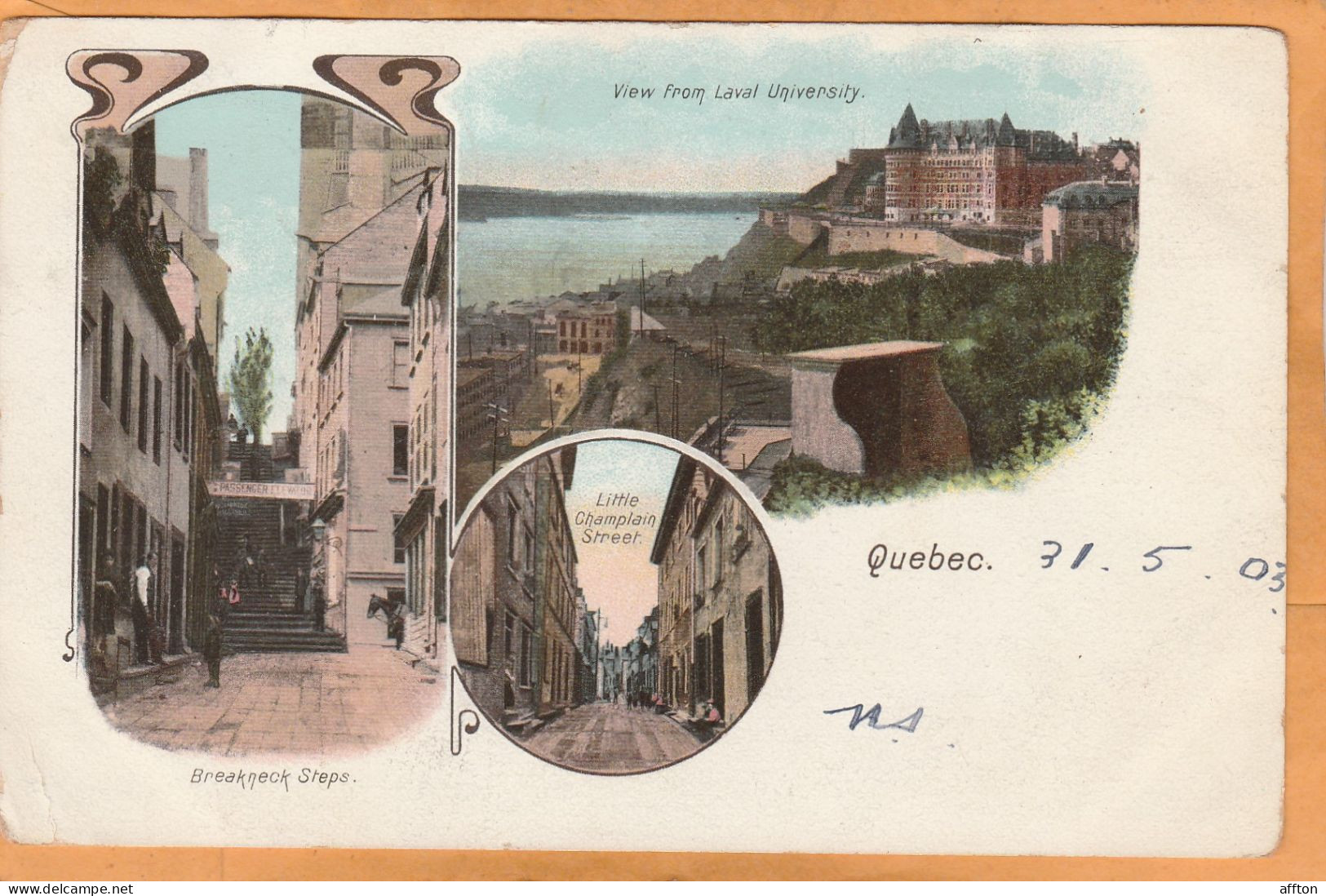 Quebec Canada Old Postcard - Québec - La Cité