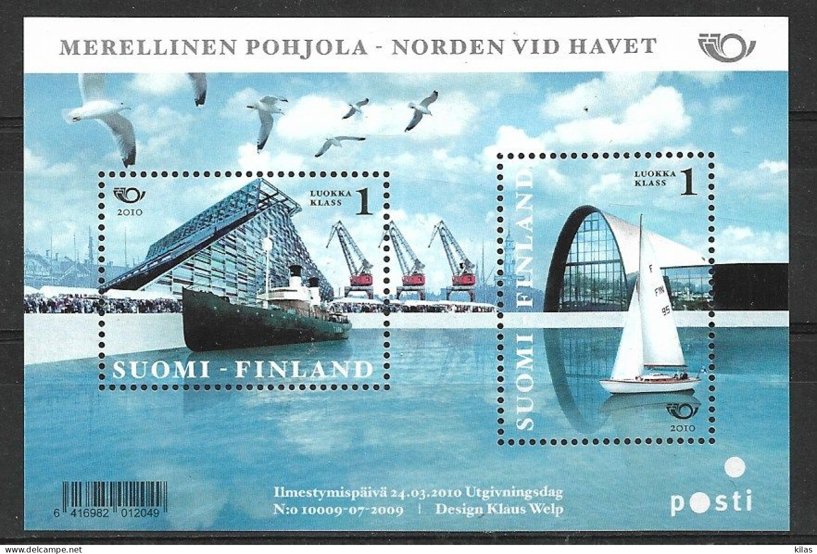 FINLAND 2010 LIFE BY THE SEA MNH - Blocs-feuillets