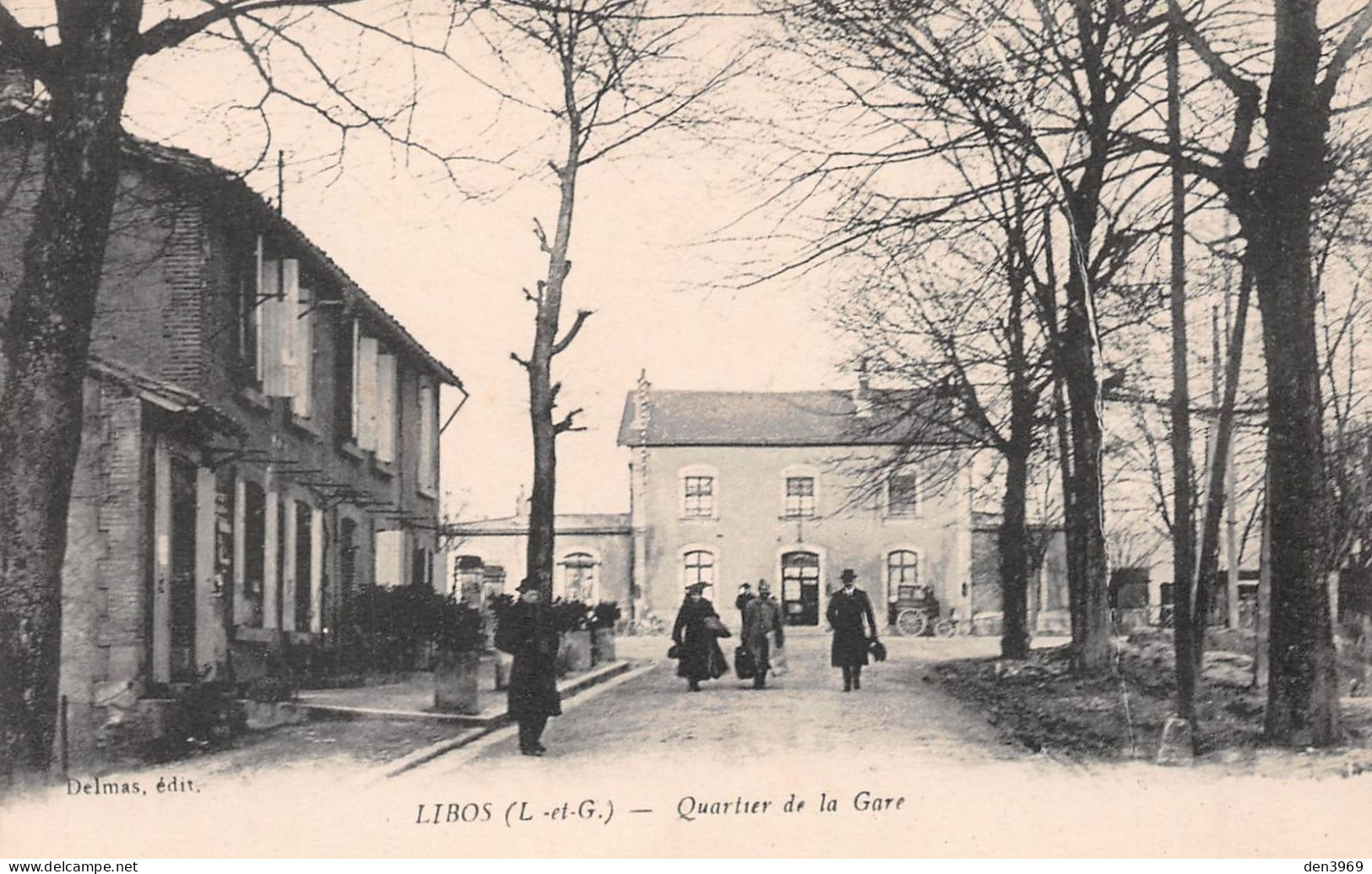 LIBOS (Lot-et-Garonne) - Quartier De La Gare - Ecrit 1918 (2 Scans) - Libos