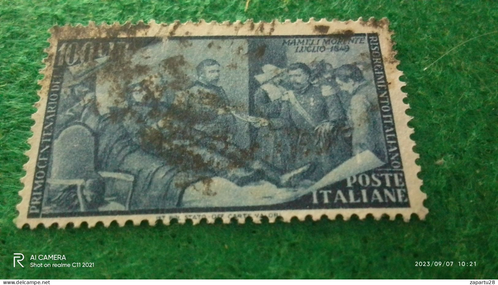 ıTALYA-1944-1946    100 LİRE      USED - Luftpost