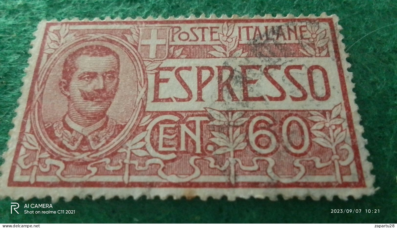 ıTALYA-1944-1946    60 CENT     USED - Luftpost