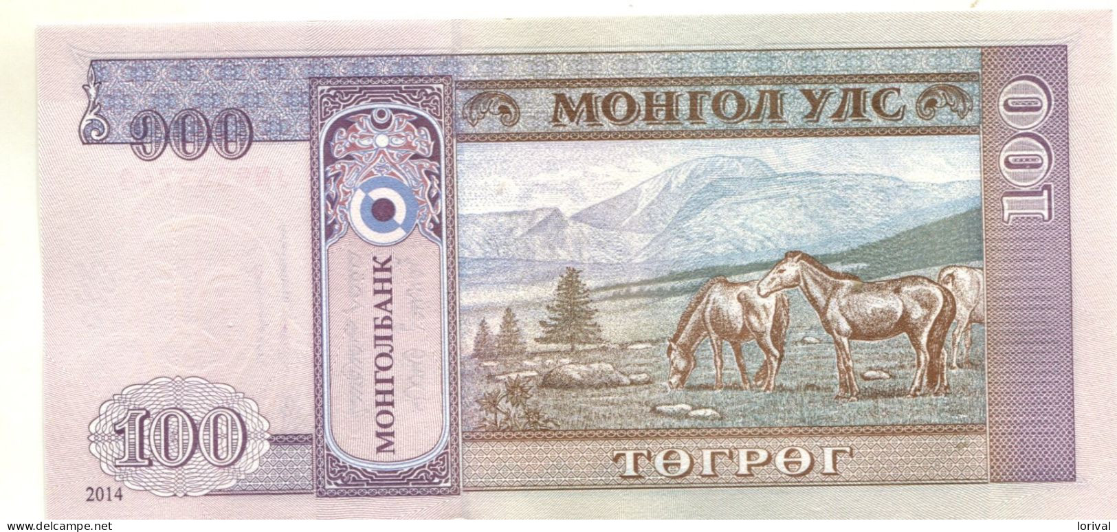 100 Tugriks Neuf 3 Euros - Mongolie