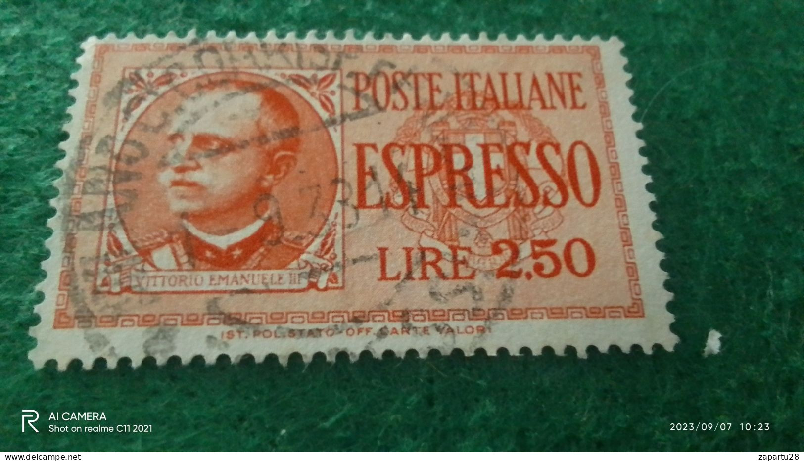 ıTALYA-1944-1946    2.50  LİRE    USED - Poste Aérienne