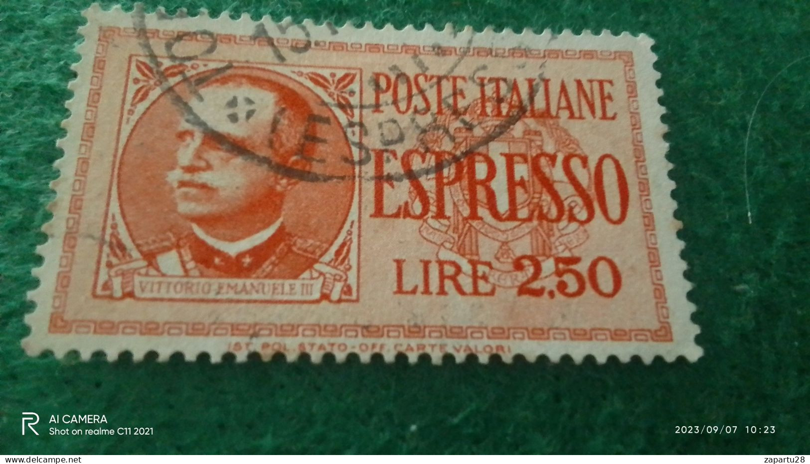 ıTALYA-1944-1946    2.50  LİRE    USED - Correo Aéreo