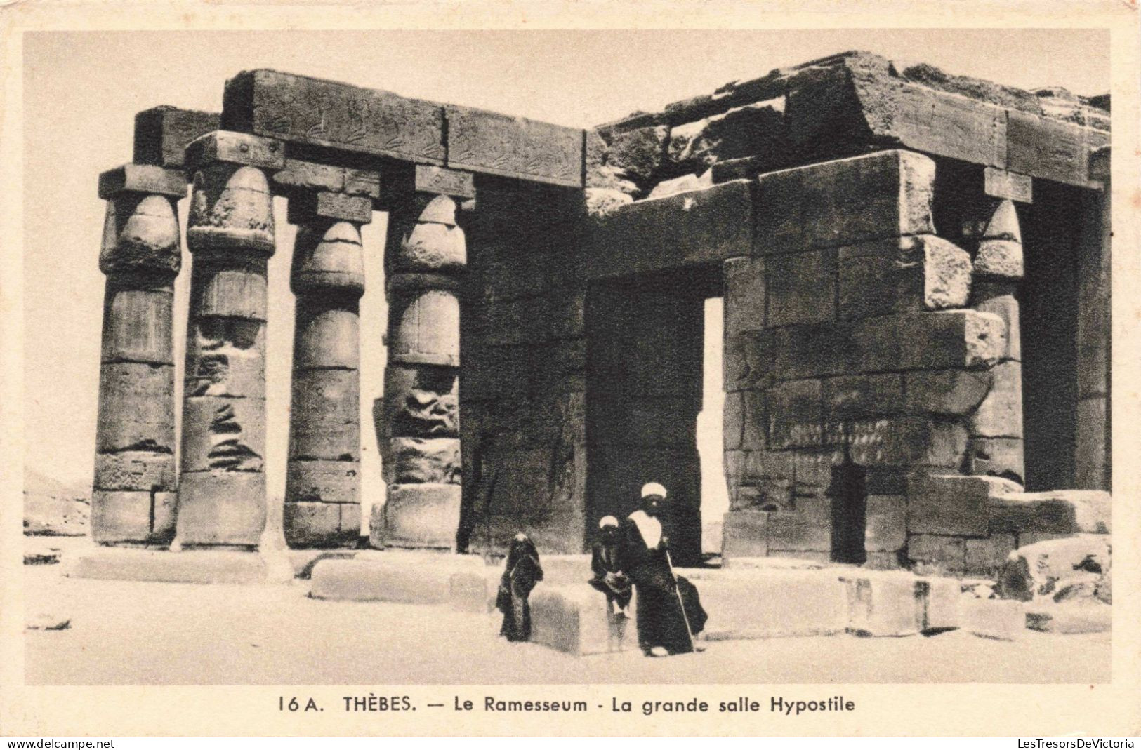 EGYPTE - Thébes - Le Ramesseum - La Grande Salle Hypostile - Carte Postale Ancienne - Louxor